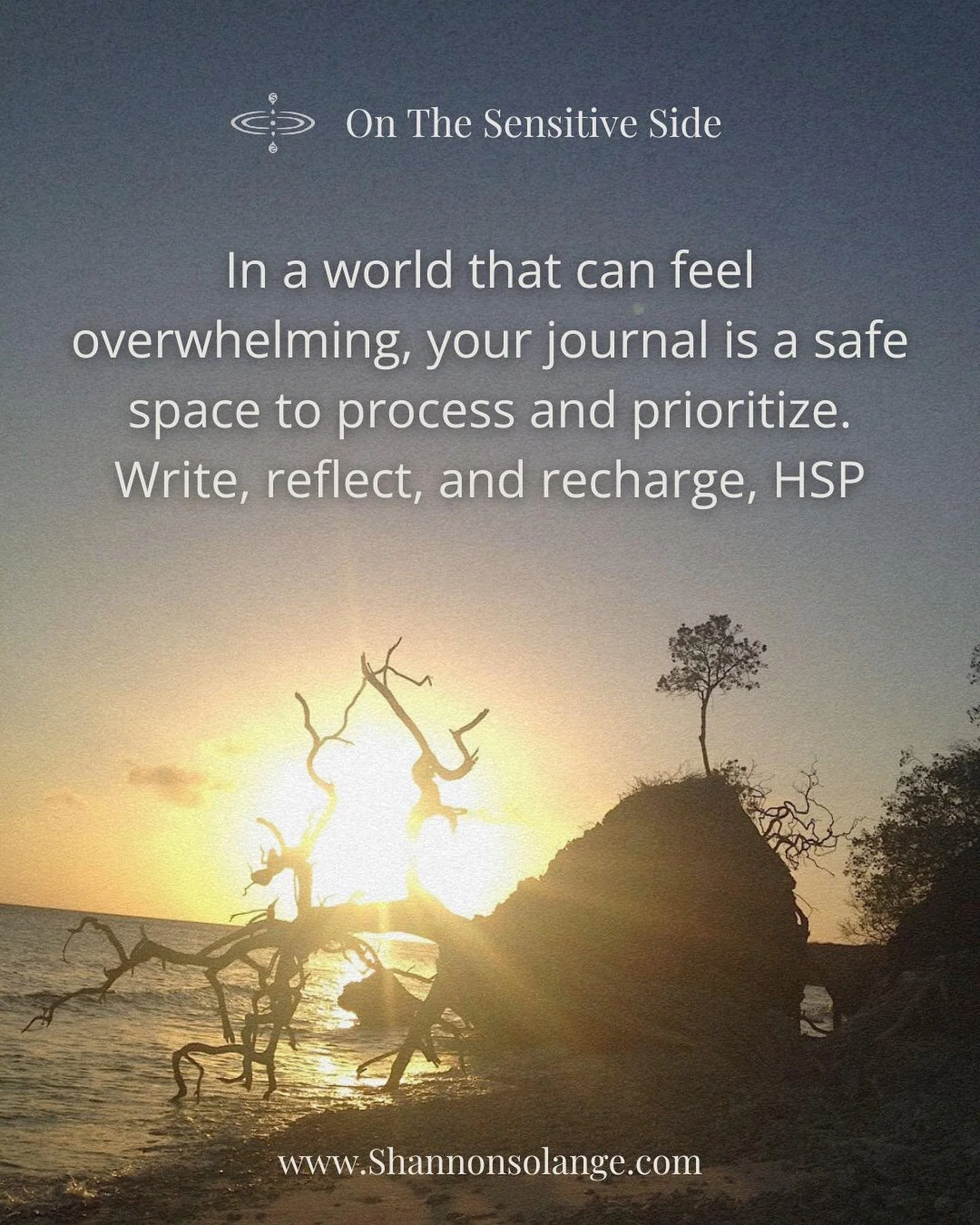 🌸 Attention HSPs 🌸

Life can be overwhelming for those of us who feel everything so deeply. One of the best ways to process these emotions is through journaling. 🖊️✨

Take a moment today to reflect on your thoughts and feelings by writing in your 