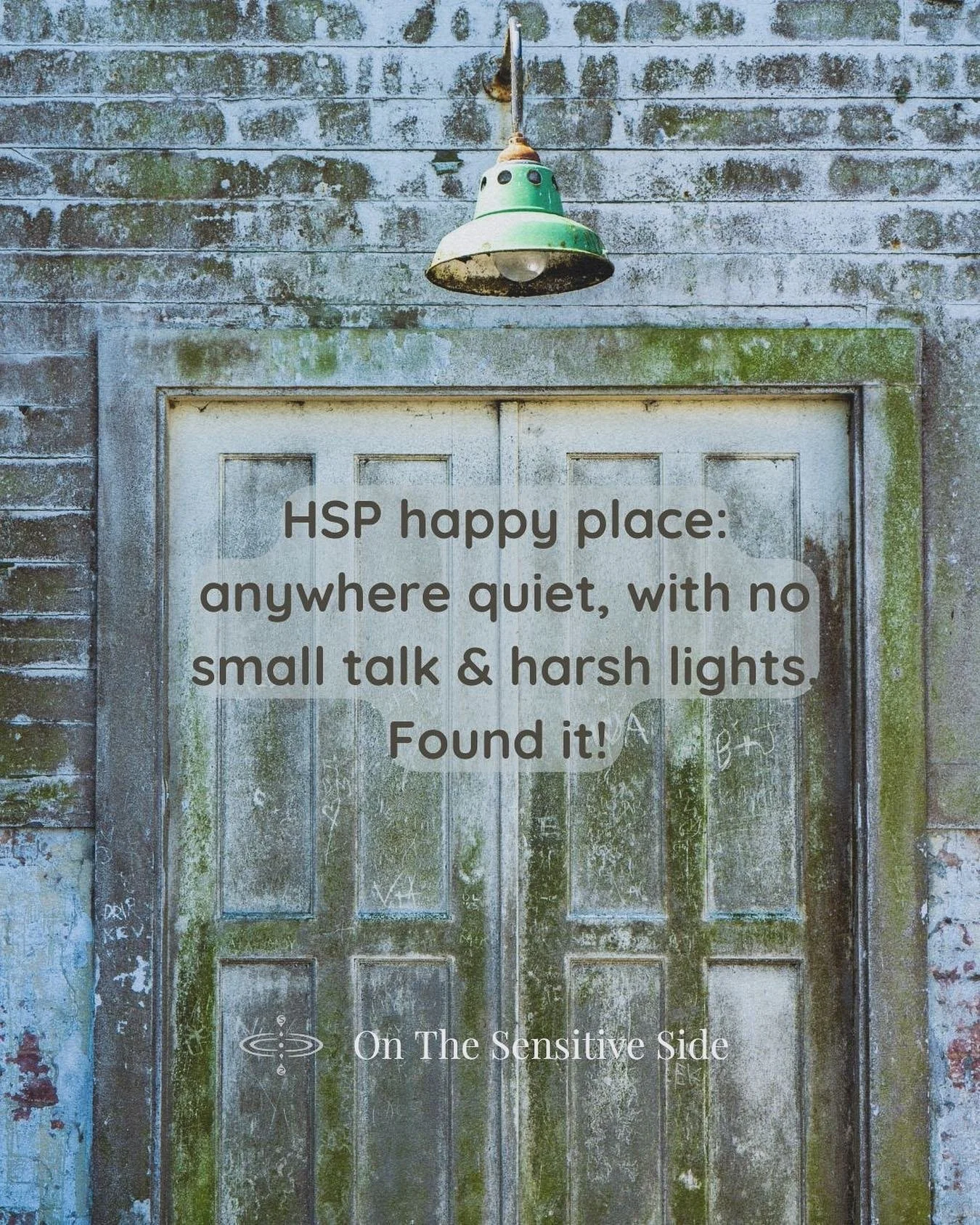 What&rsquo;s your HSP hideout? 
Share in the comments!
✨ 

For me my home is my sanctuary. Dim yellow lights, controlled air temperature, soothing colors, peace and quiet most of the time. 
But if I need a real break from everything, than. A long hik