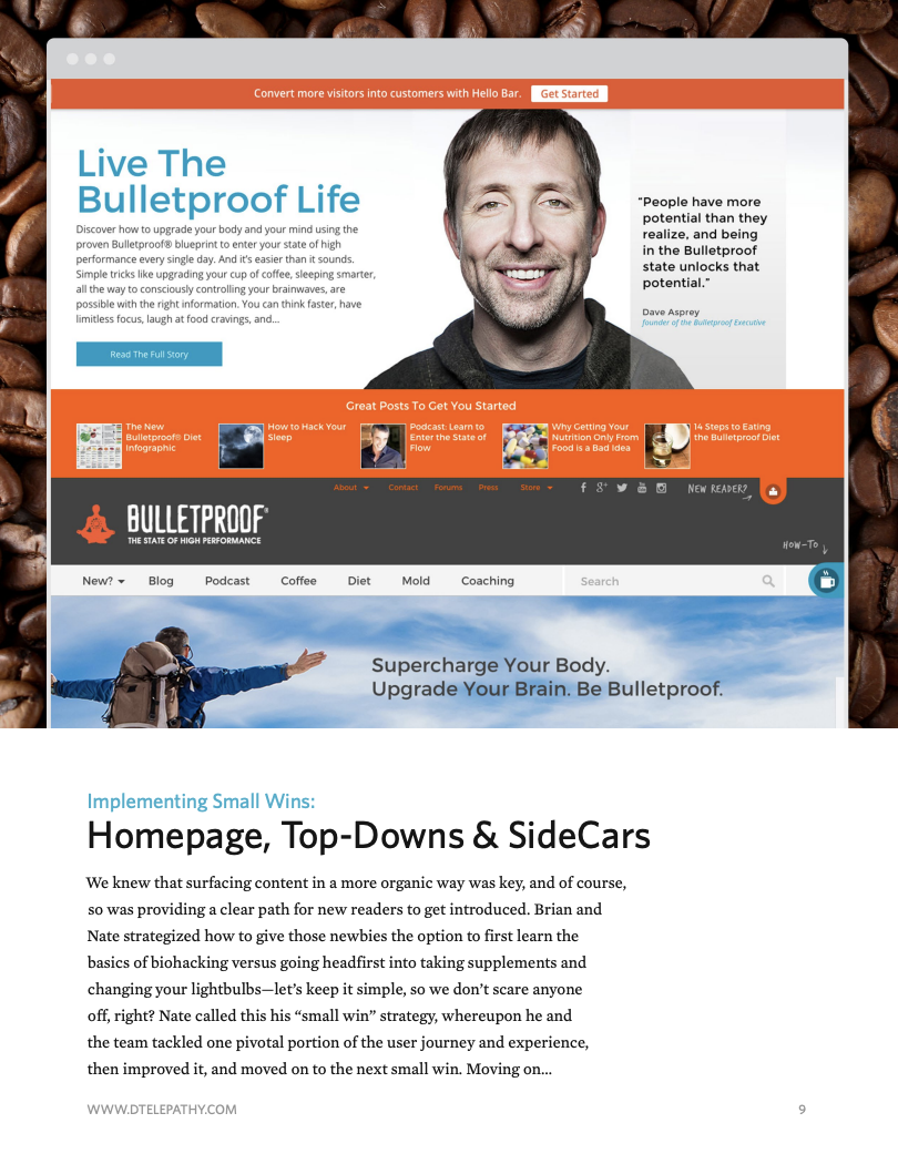 Digital Telepathy: Case Study, Bulletproof, page 9