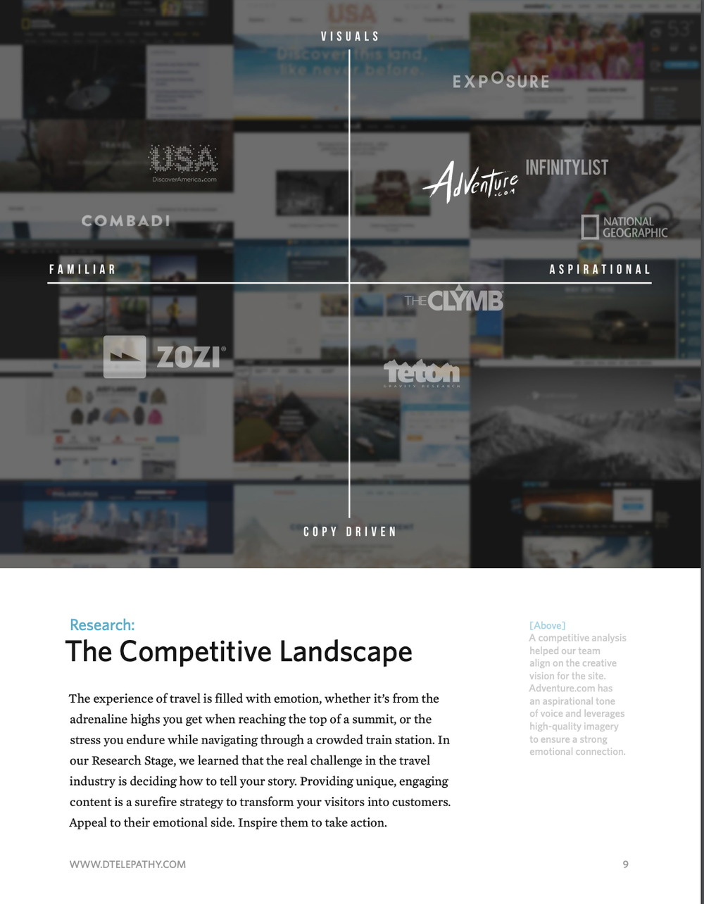 Digital Telepathy: Case Study, Adventure.com, page 9