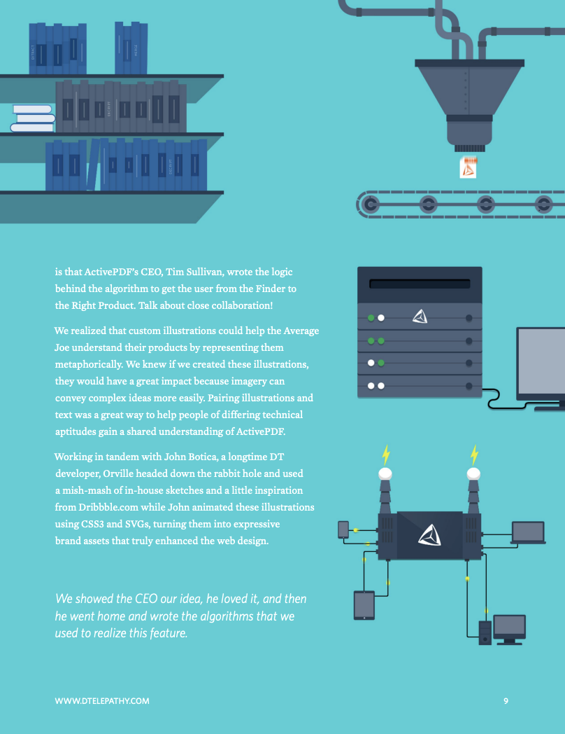 Digital Telepathy: Case Study, ActivePDF, page 9