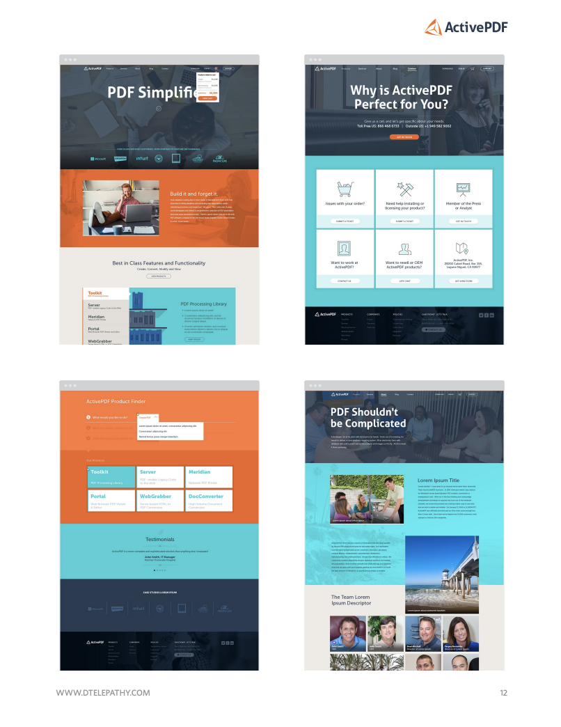 Digital Telepathy: Case Study, ActivePDF, page 12