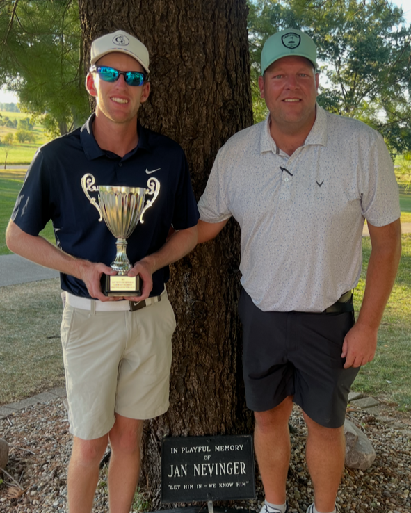 2026 Jan Nevinger Memorial Labor Day Champion - Gage Brauns w/ Tournament Director Steve Rommerskirchen
