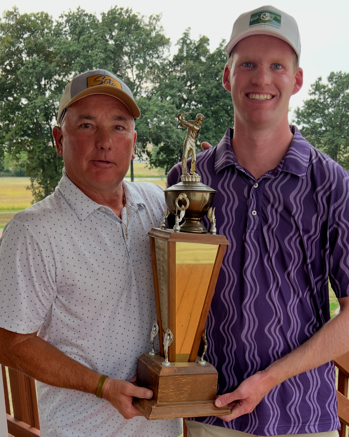 2026 Fall One Person Scramble Champion - Gaite Brauns w/ Golf Chairman John Karnowski