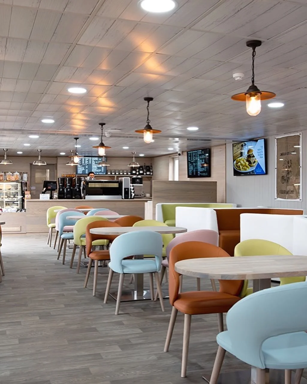 Not just upholstery. Not just bespoke joinery.

👉 Full shop fit-outs too.

Here&rsquo;s a glimpse of our work at @richardsonsmarinacafe_ &mdash; a complete transformation into a bright, welcoming space ready for customers to relax and enjoy.

From c