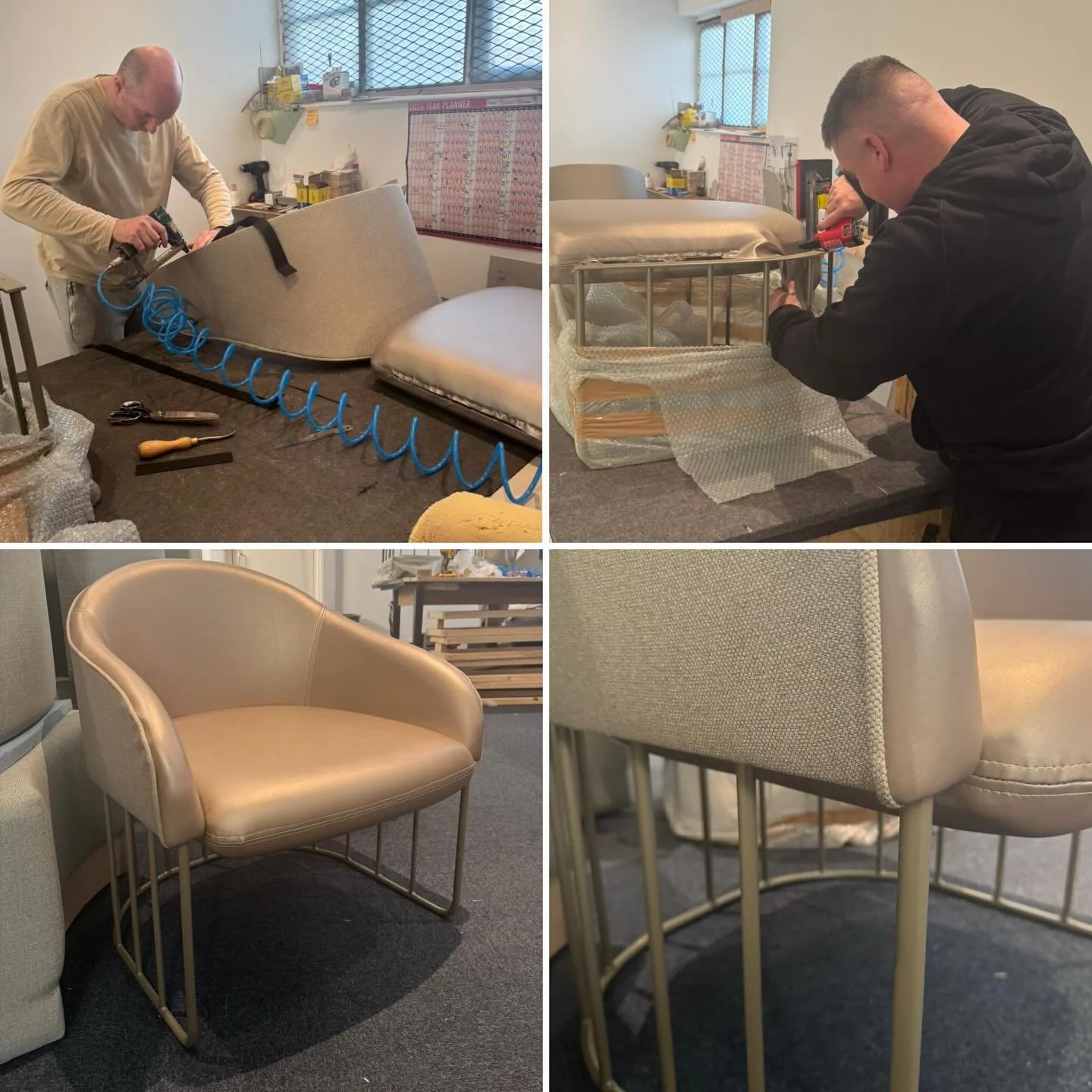 A few of our bespoke chairs heading to their new home in a London dental practice🦷

Each chair is handmade in our factory, with meticulous attention to both steelwork and upholstery 🪑 

#BespokeFurniture #Handmade #DentalDesign #LondonInteriors #Cr