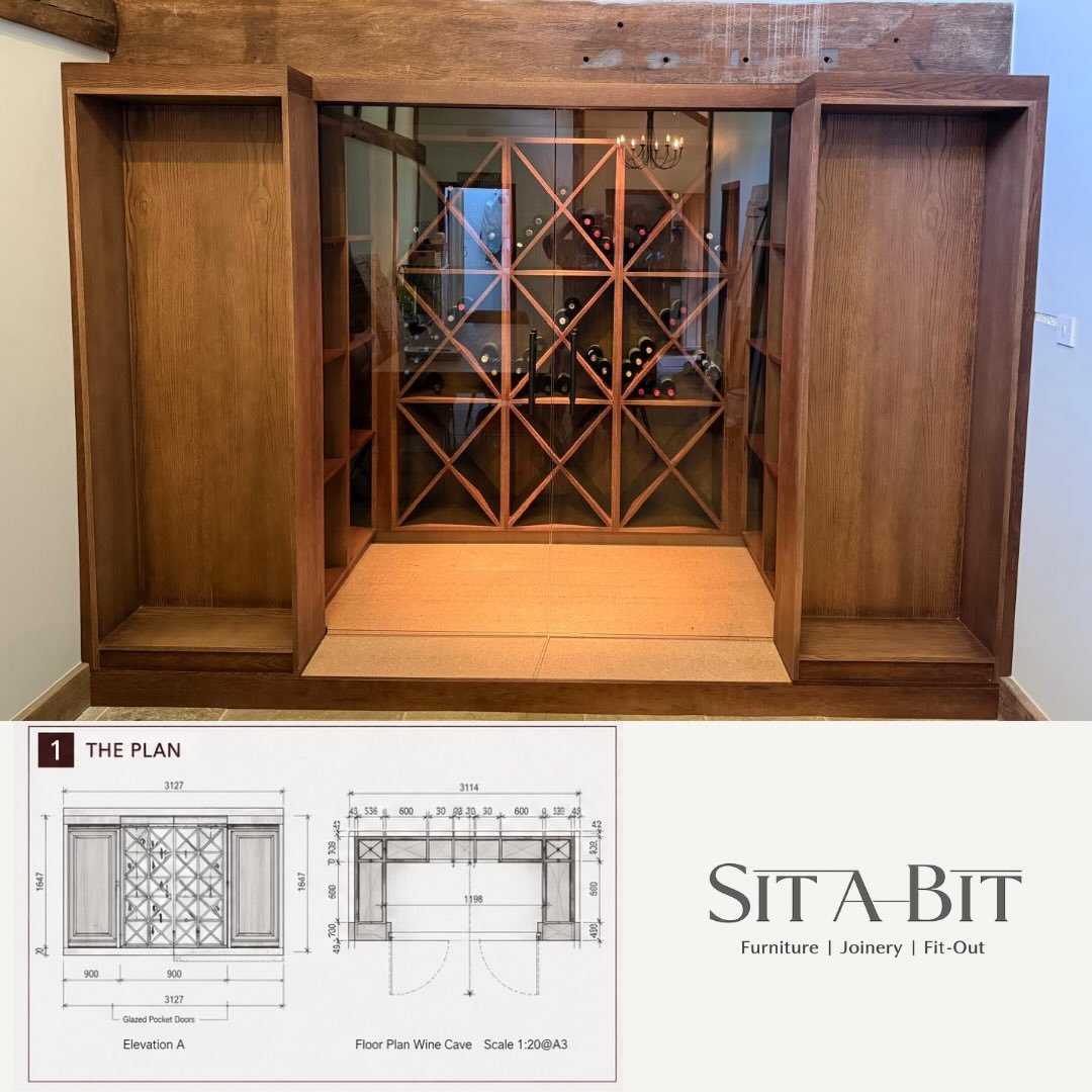 Project Nearing Completion 👌 

From concept to craftsmanship &mdash; this bespoke Wine Cave is almost ready for its final reveal.

What started as a detailed plan on paper has been brought to life through precision joinery, rich timber finishes, and