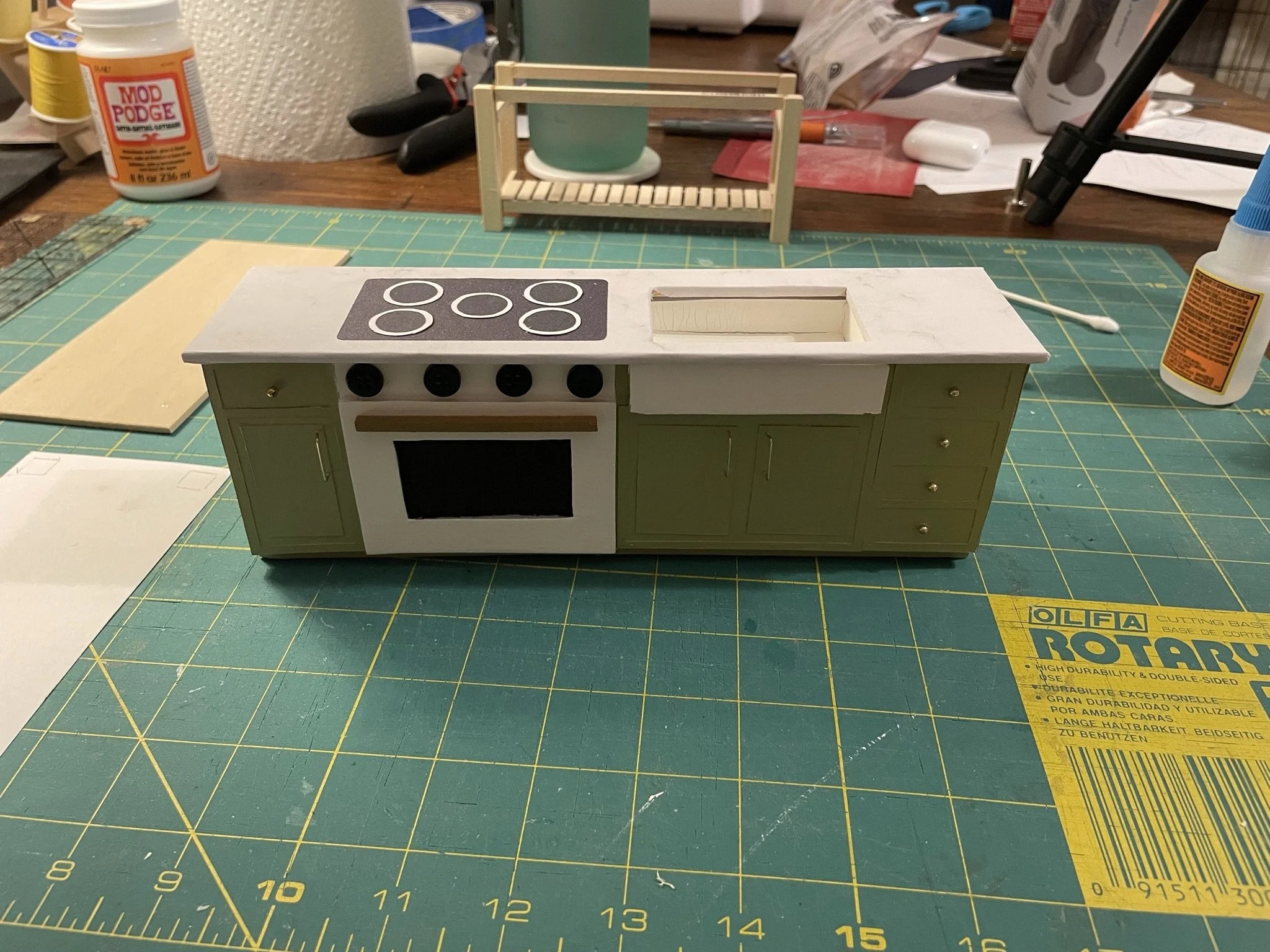 Cardboard Diy Dollhouse Stove Cardboard Barbie Size Kitchen Barbie