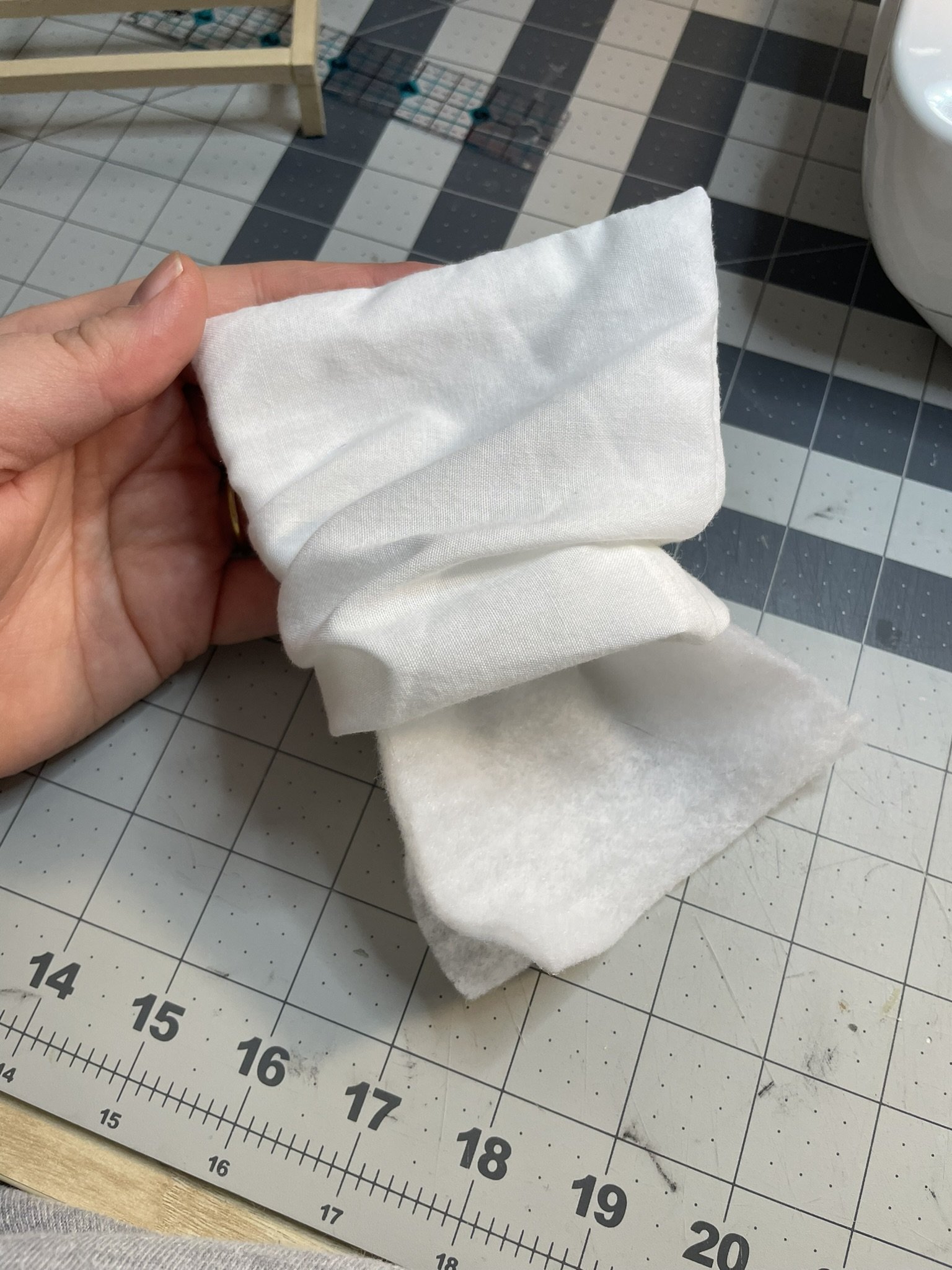 dollhouse bed mattress diy (4).JPEG