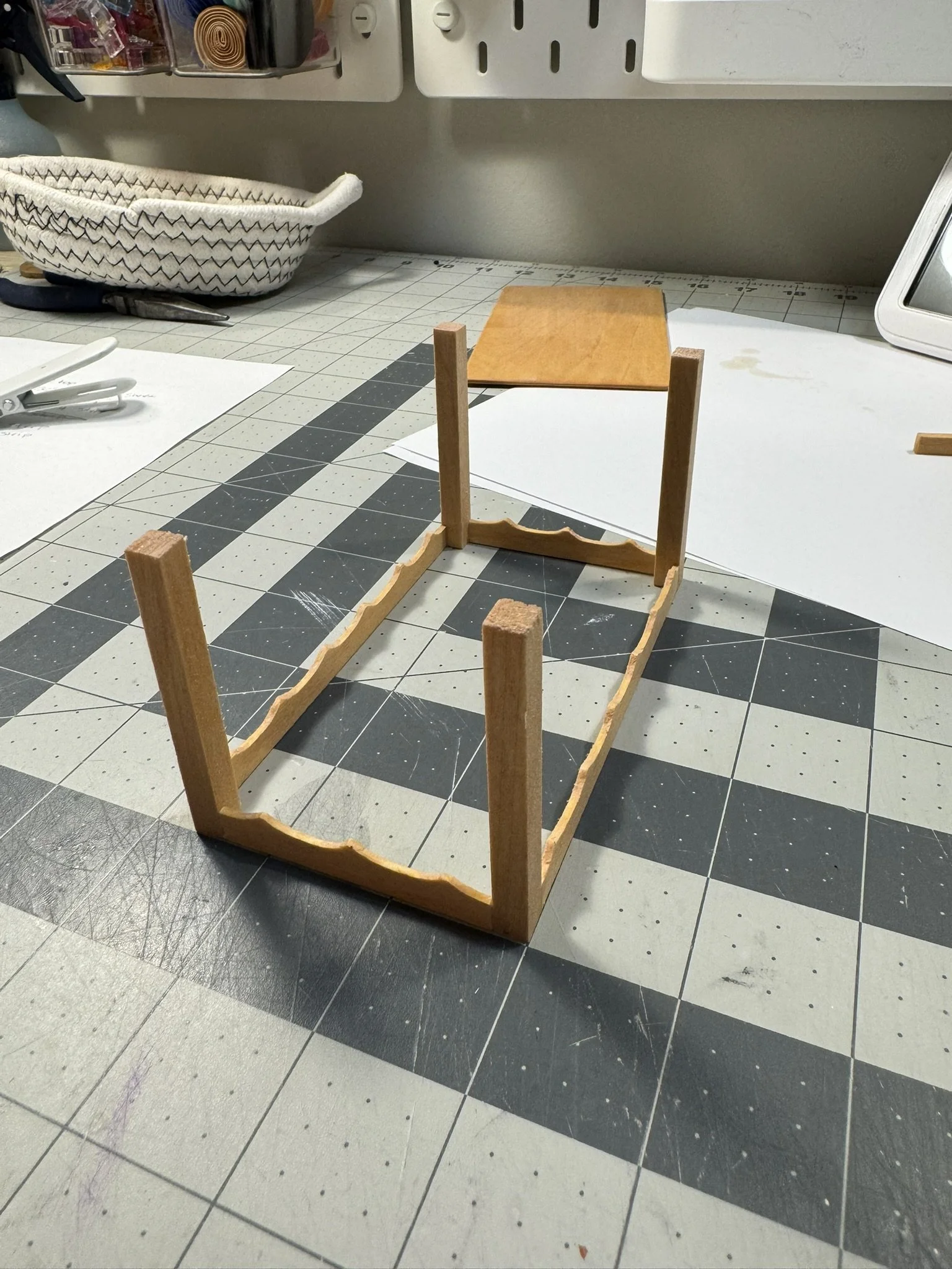 Dollhouse Kitchen Table DIY — Martin Goes Mini