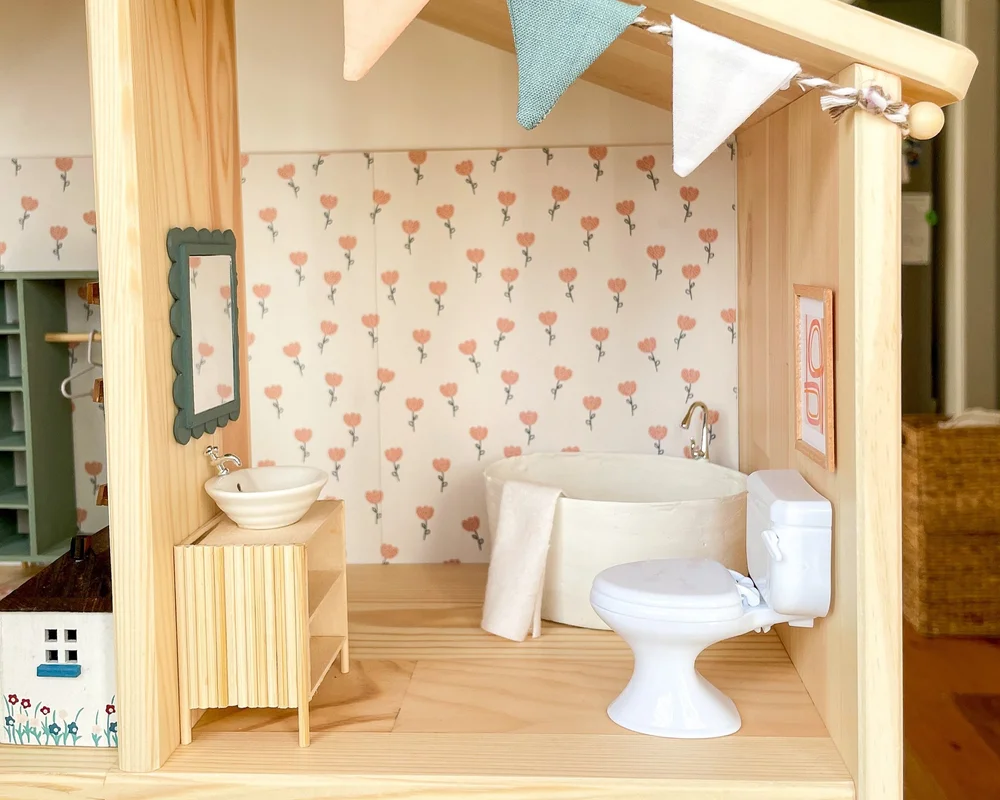 Ikea Flisat Dollhouse Bathroom Reveal — Martin Goes Mini