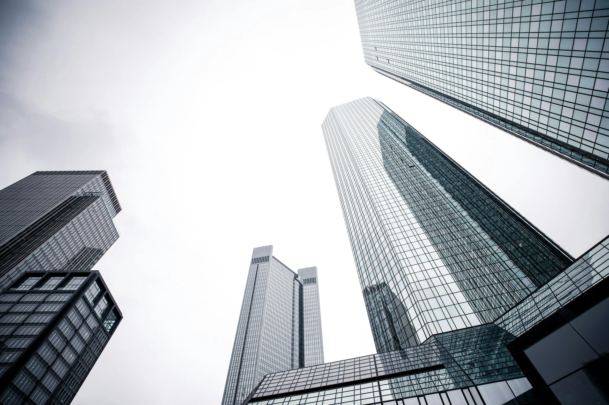 Image of business buildings rising high representing the question, "Why do most nonprofits stay small and never reach financial sustainability?"