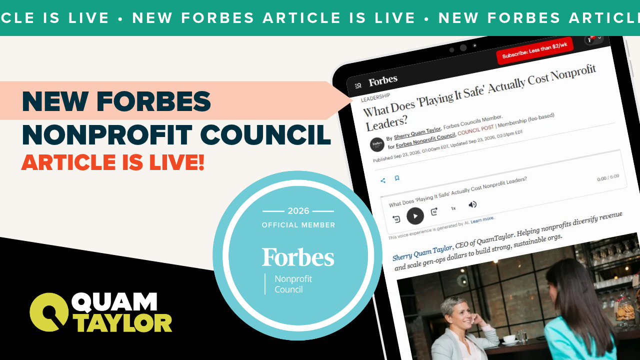 FORBES Nonprofit Council // What Does “Playing It Safe” Actually Cost Nonprofit Leaders? 