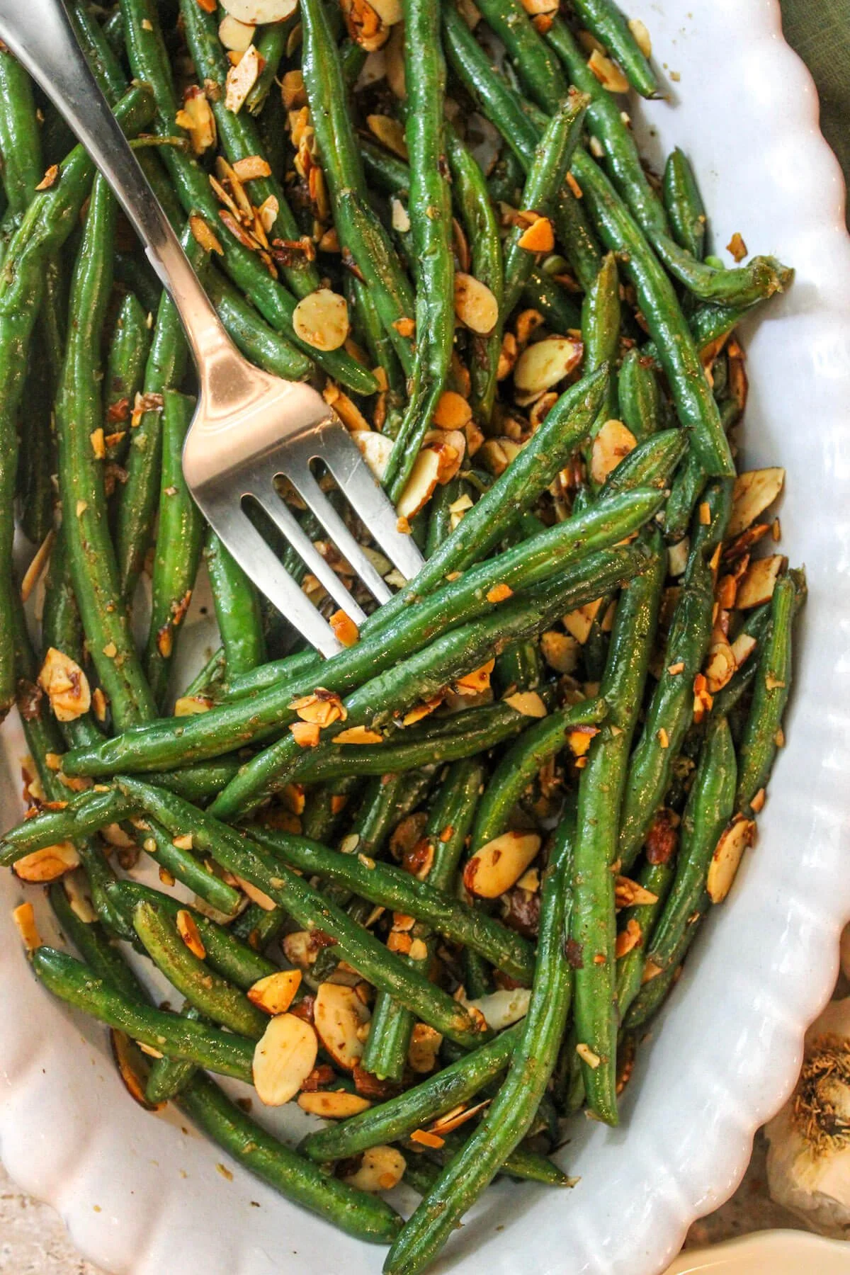 Garlic Green Beans With Almonds