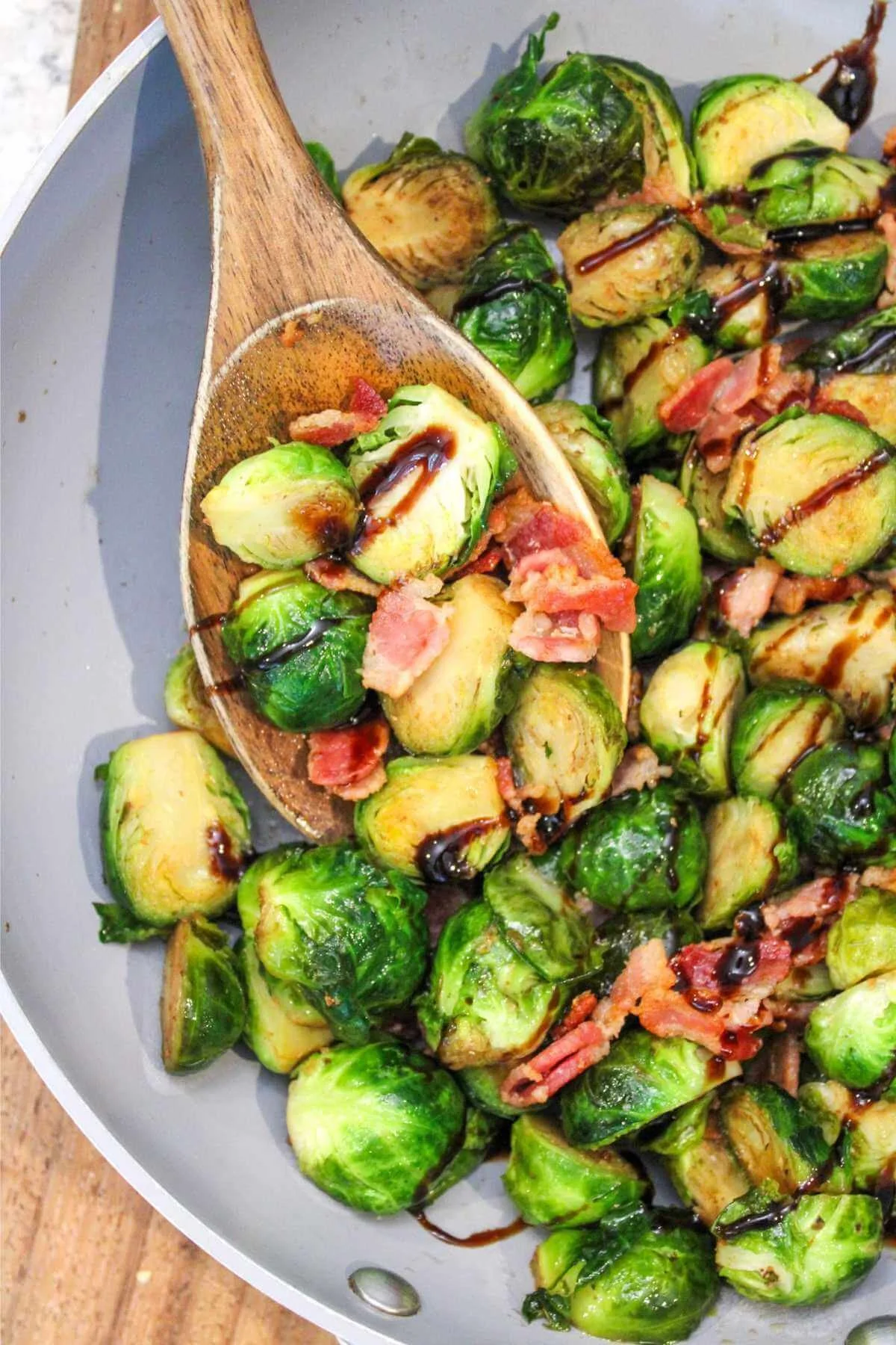 Balsamic And Bacon Brussel Sprouts