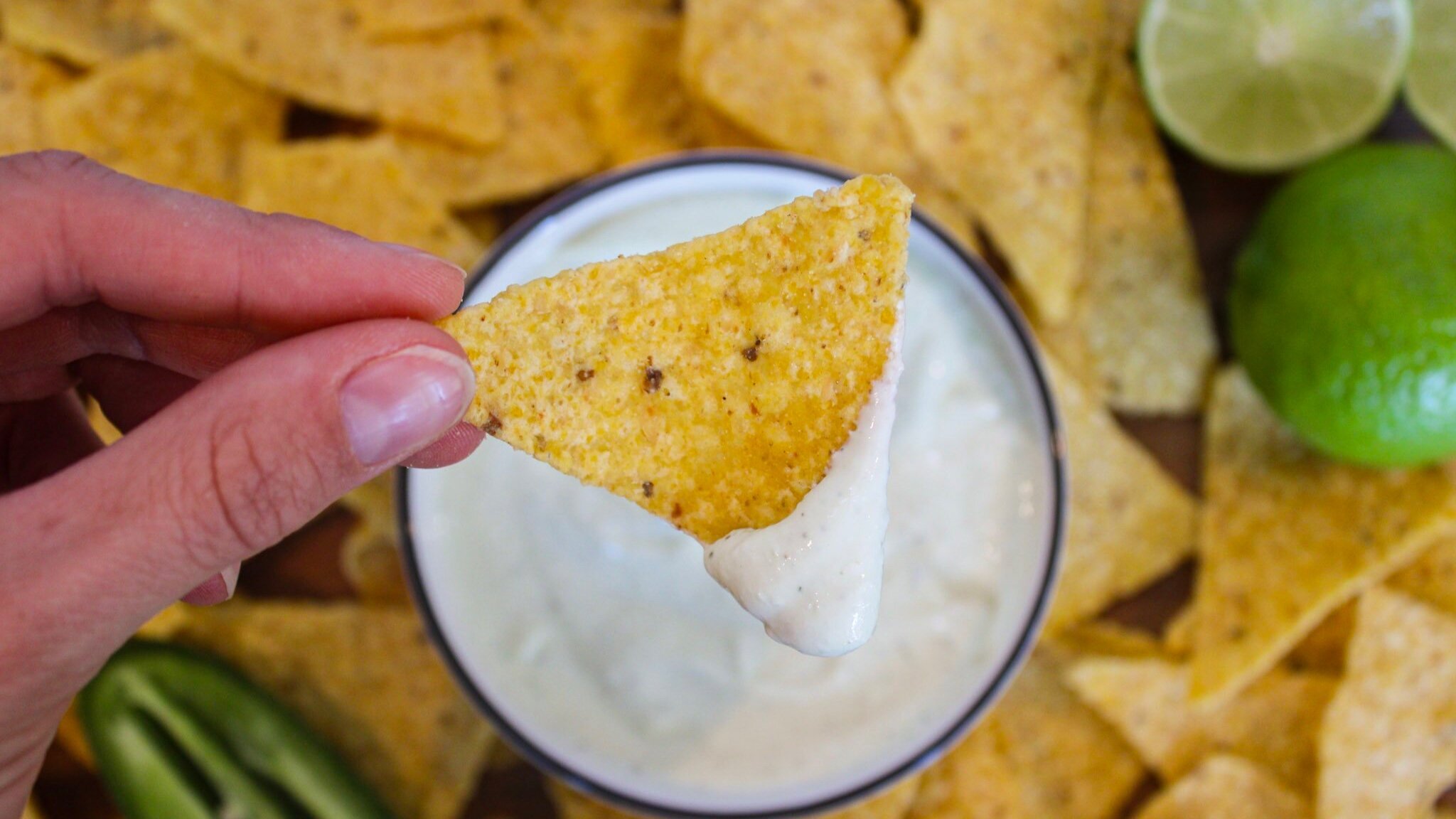 Cottage Cheese Chuys Jalapeño Ranch Dip — Lauren Twigge Nutrition