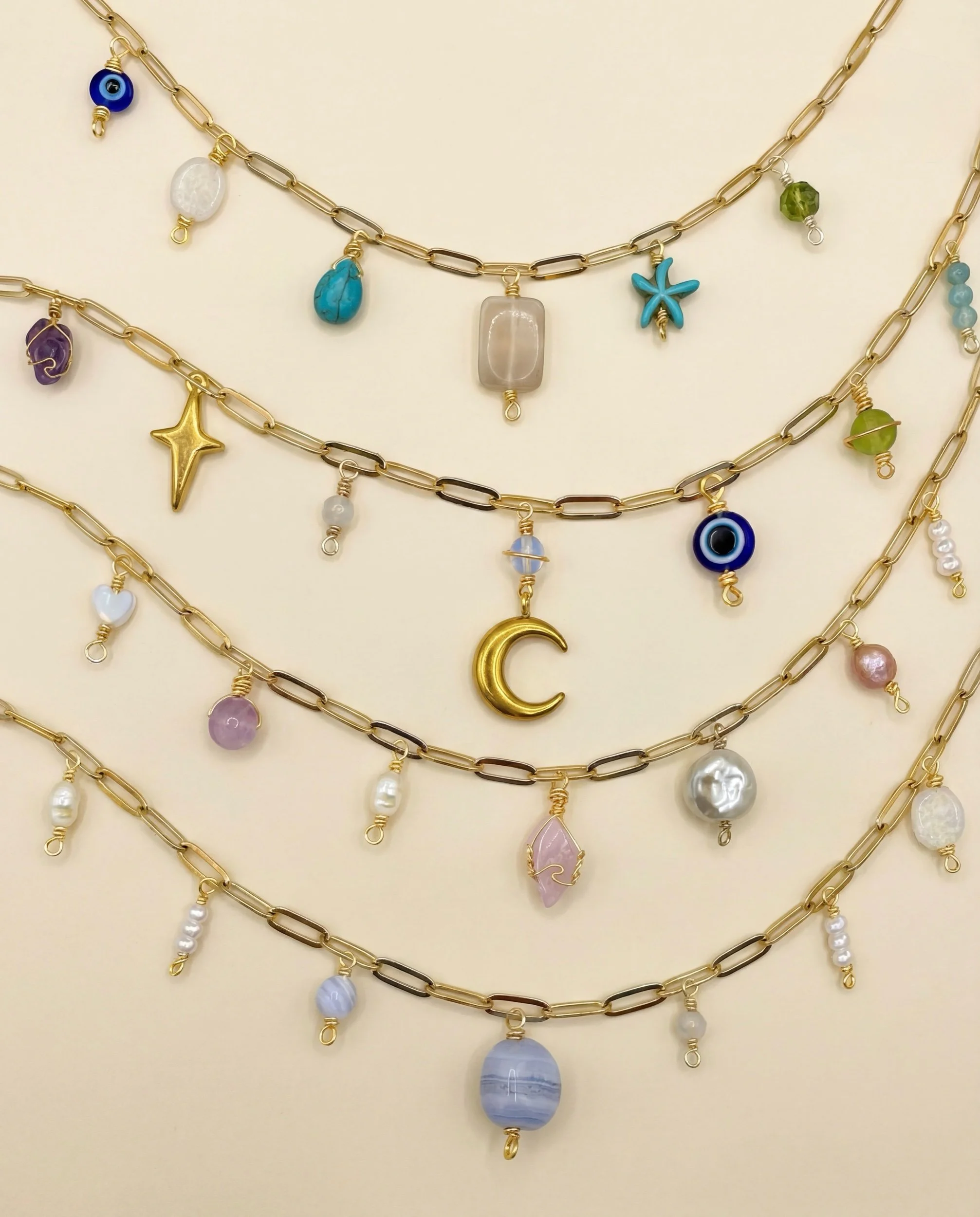 The Design Your Own Charm Necklace - Gold