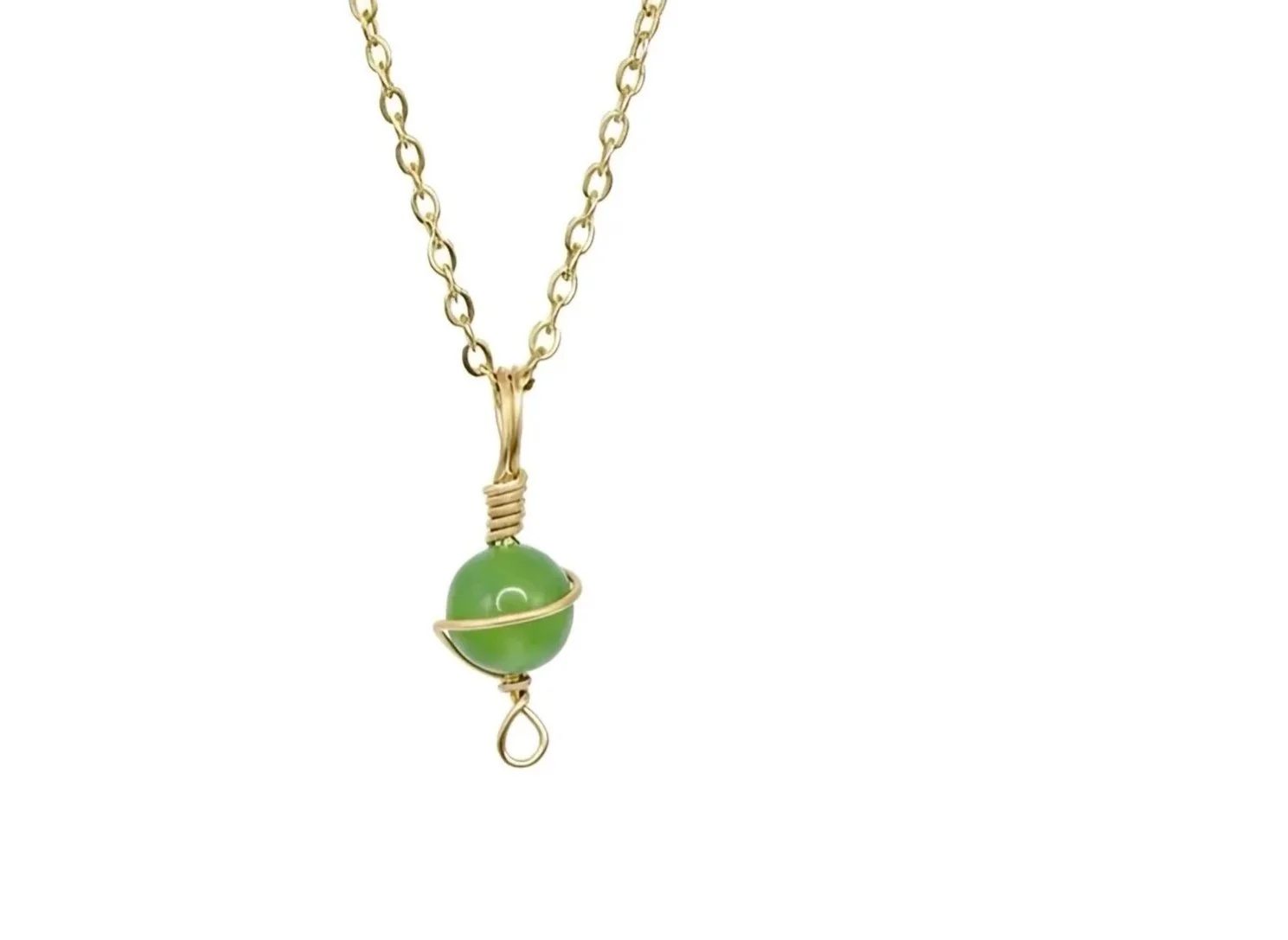 The Dainty Crystal Planet Necklace - Gold