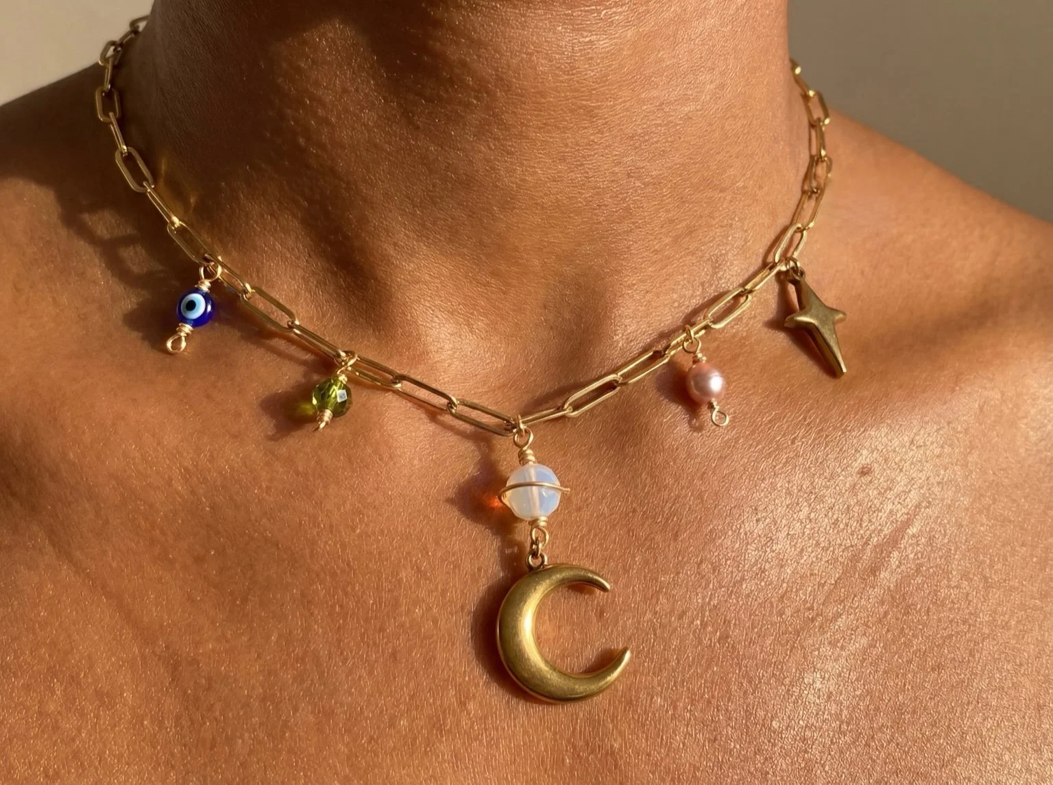 The Design Your Own Charm Necklace - Gold