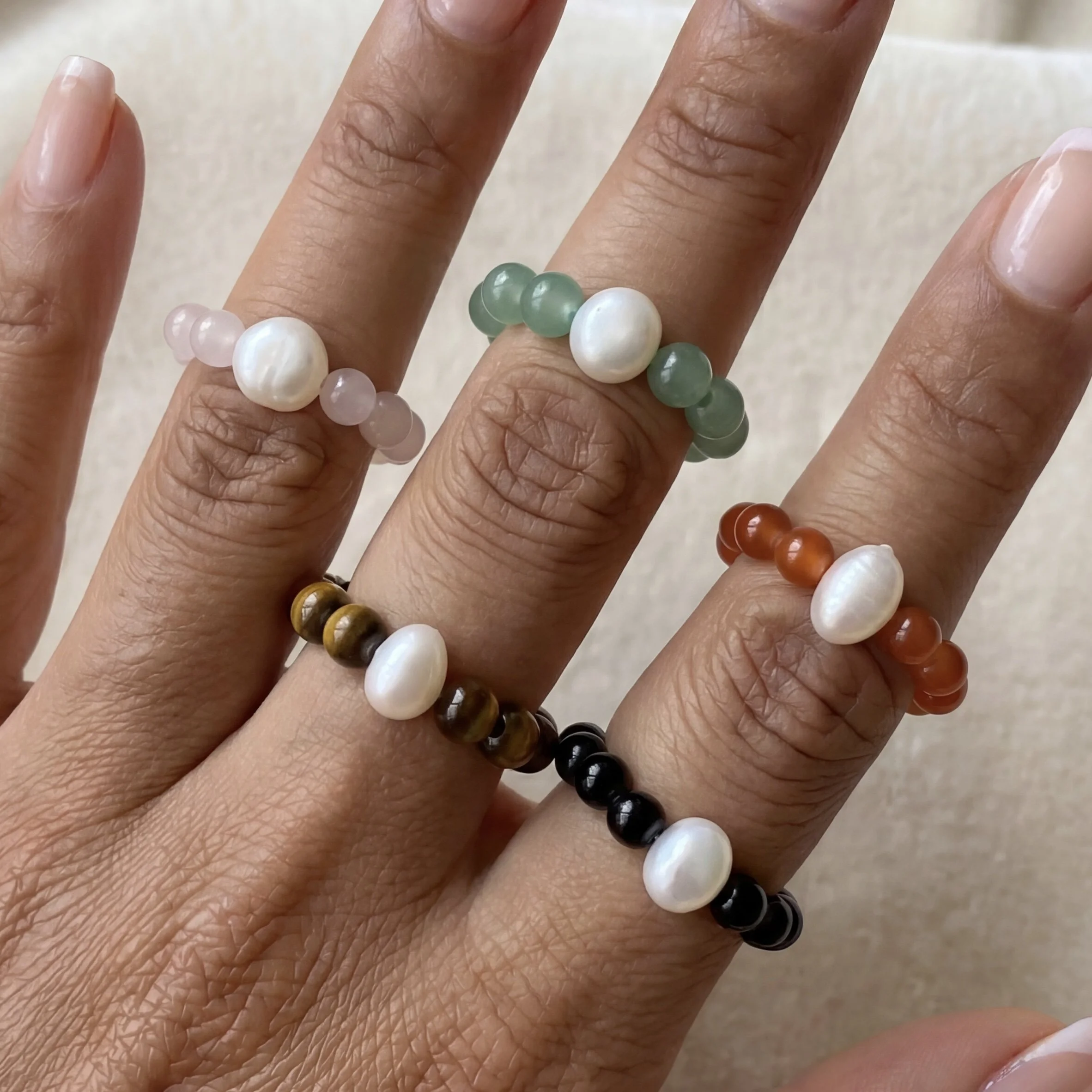 The Pearl & Crystal Ring
