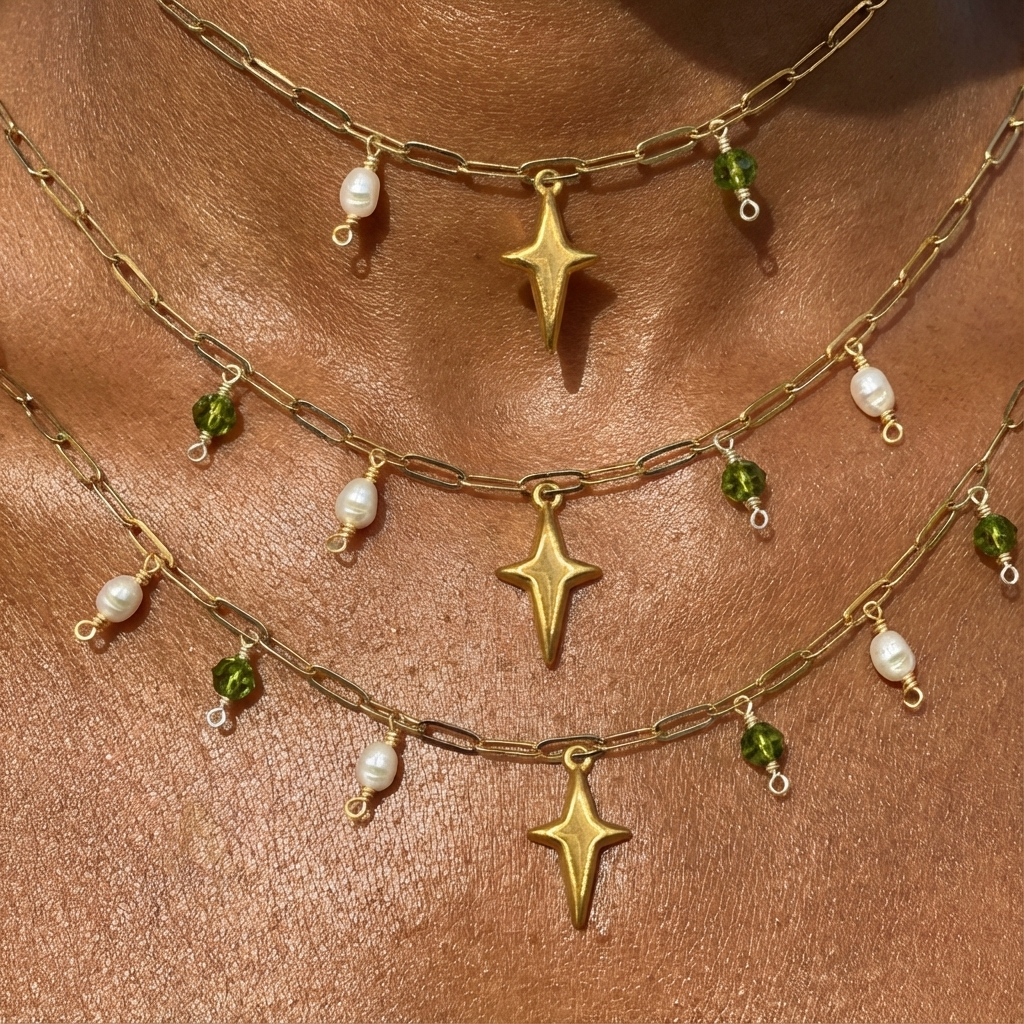 The Nova Charm Necklace - Gold