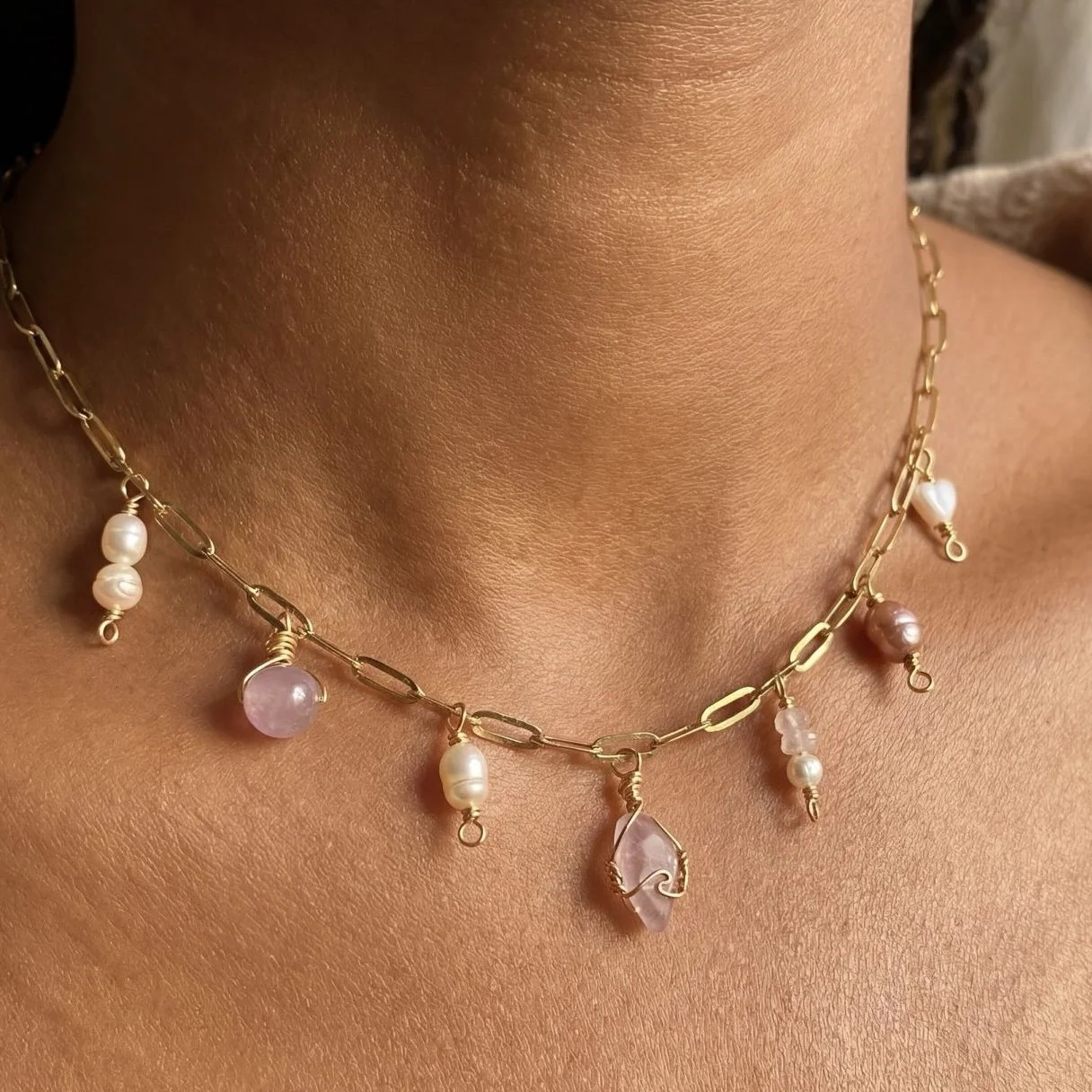 The Elle Charm Necklace - Gold