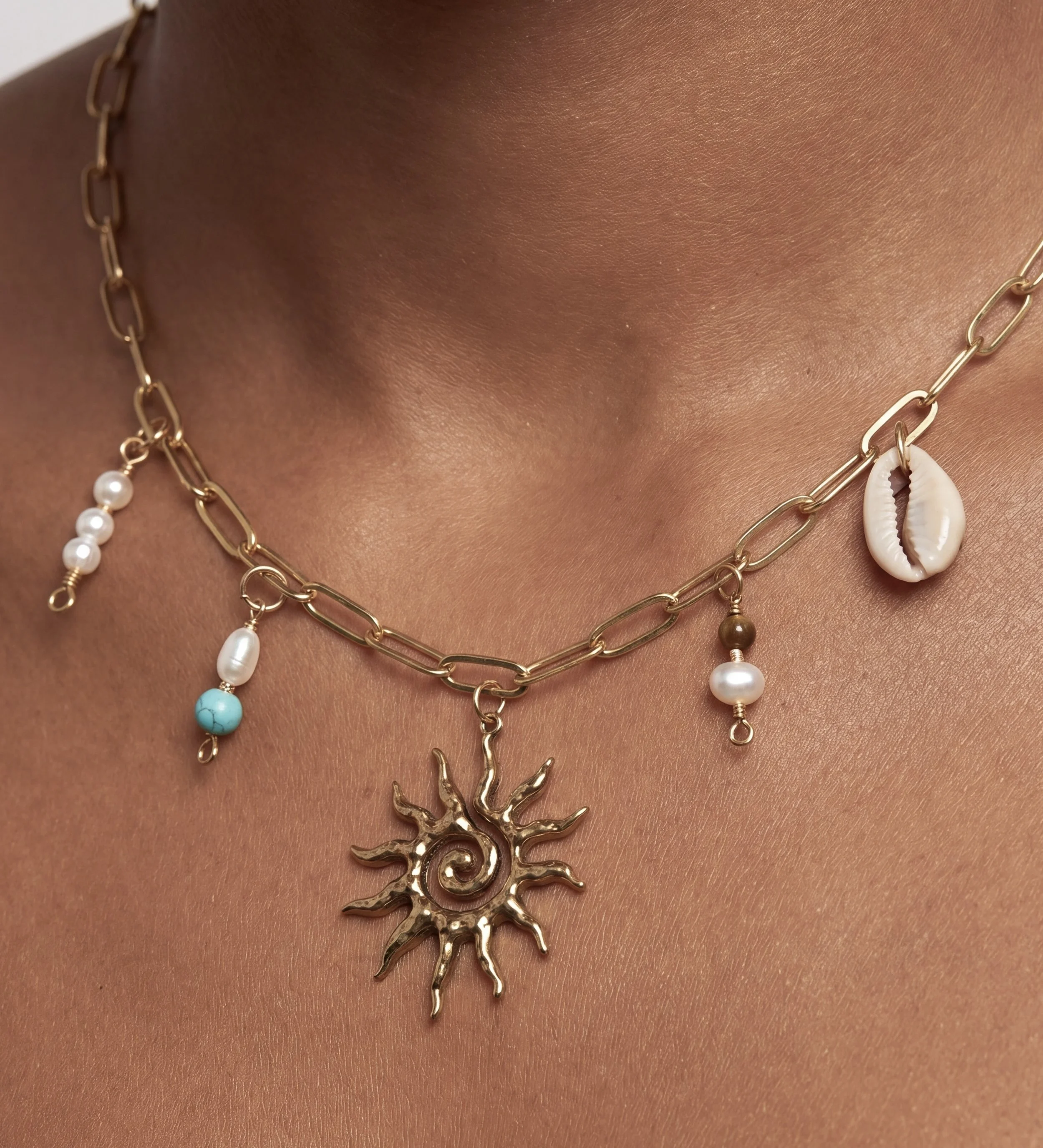 The Design Your Own Charm Necklace - Gold