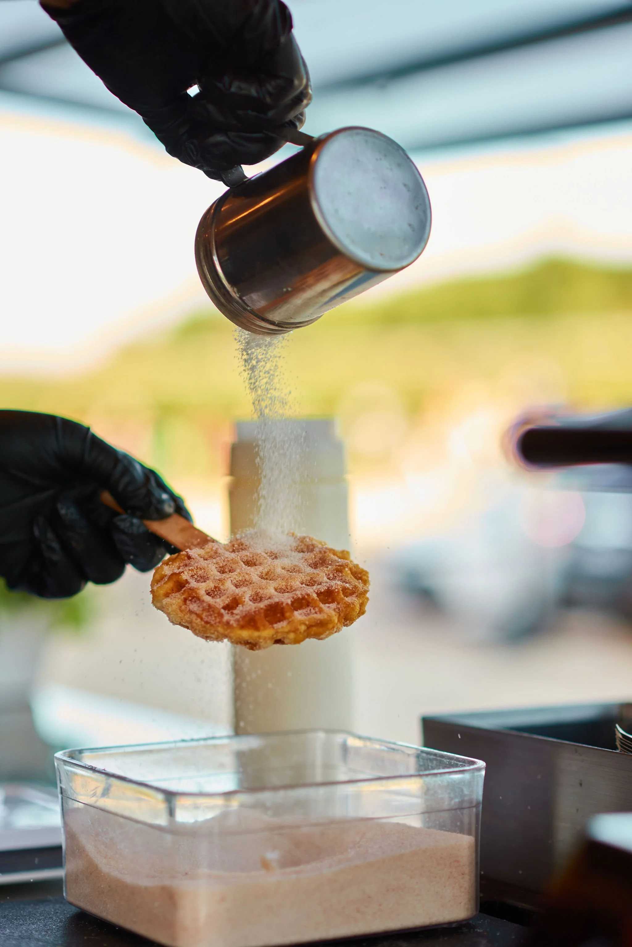 WAFFIE POPS

Our playful take on a waffle on a stick — warm biscuit dough pressed golden, coated in cinnamon sugar and finished with our signature Dream Cream drizzle.