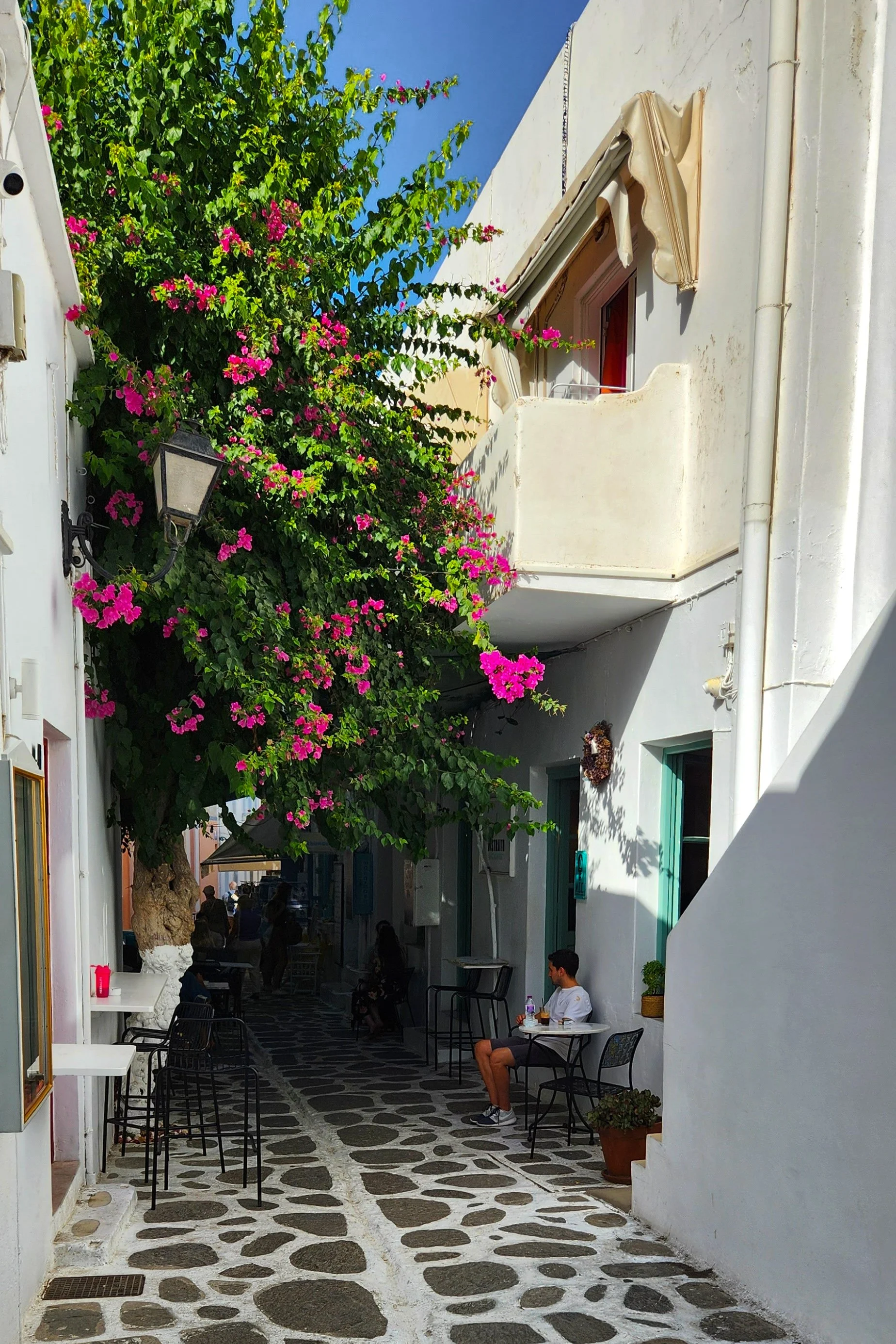 Street on Paros island in Greece