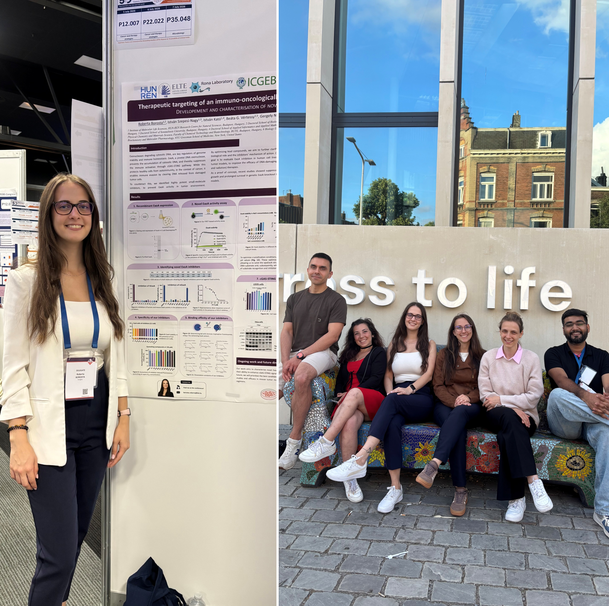 Roberta at the FEBS Young Scientists’ Forum 2026 and 50th FEBS Congress presenting her work