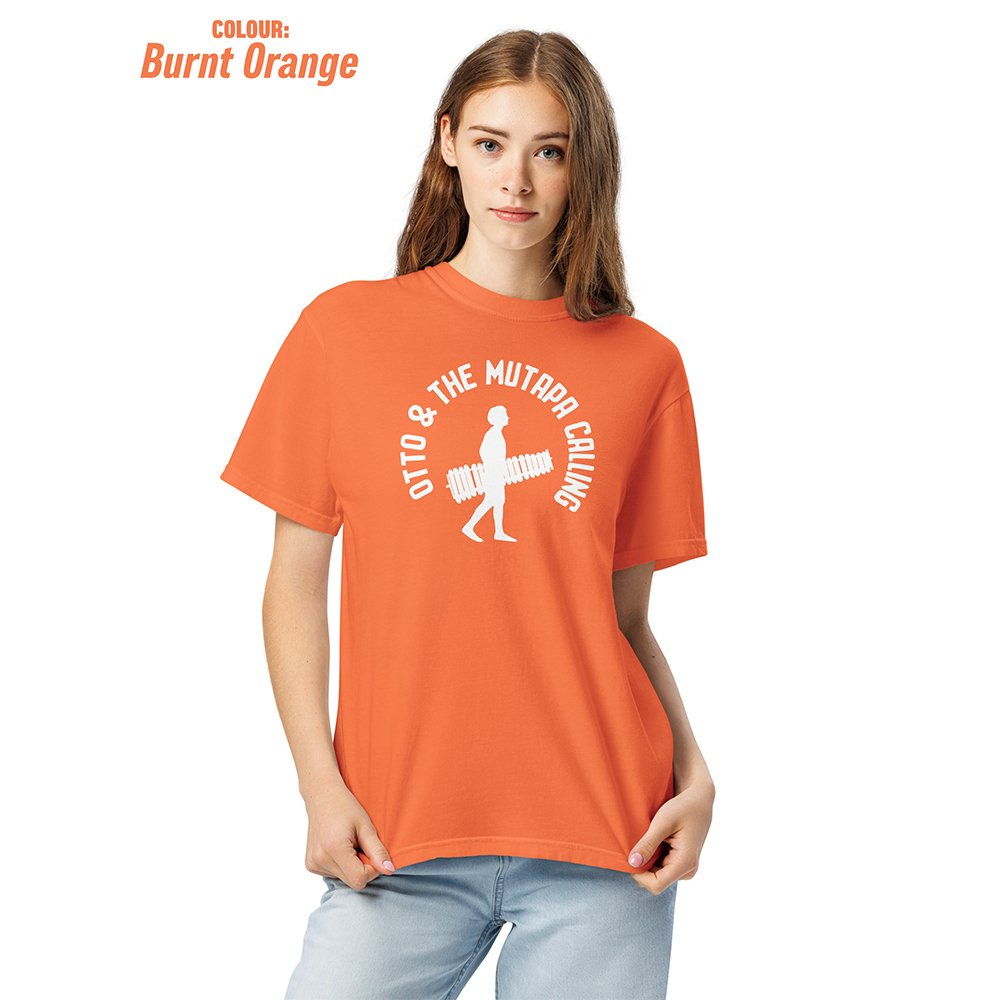 otto-and-the-mutapa-calling-unisex-garment-dyed-heavyweight-t-shirt-burnt-orange-front-2-69c3de4e1bd04.jpg