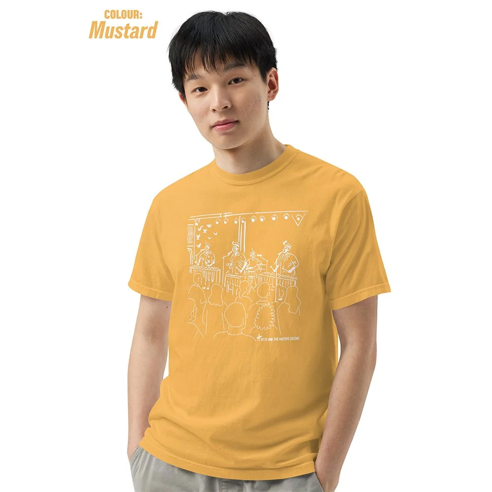 otto-and-the-mutapa-calling-unisex-garment-dyed-heavyweight-t-shirt-mustard-front-3-69c406e805a77.jpg
