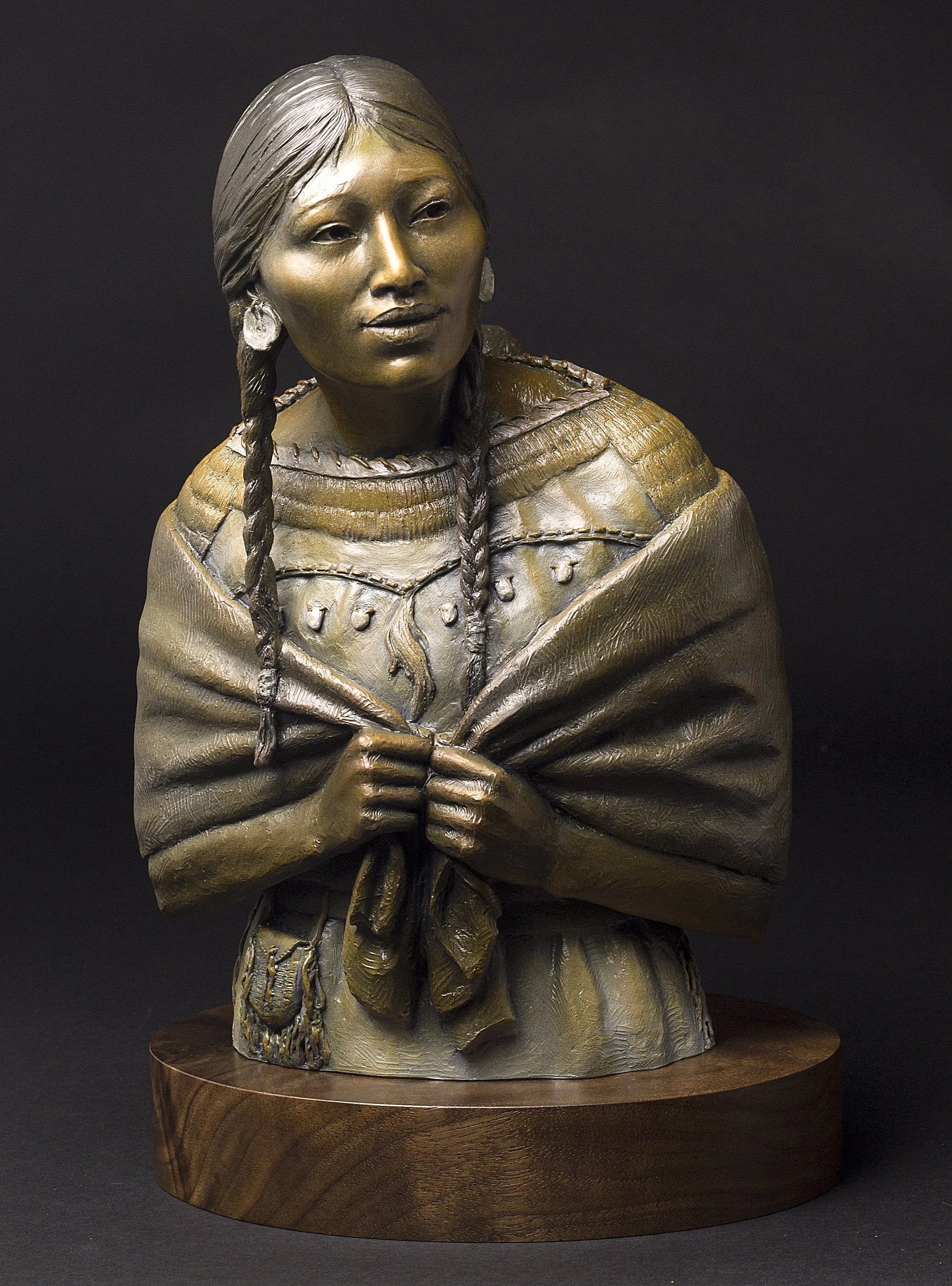 "Do You Know Me Still?"
(8"w x 13"h x 7"d)  Bronze edition of 12