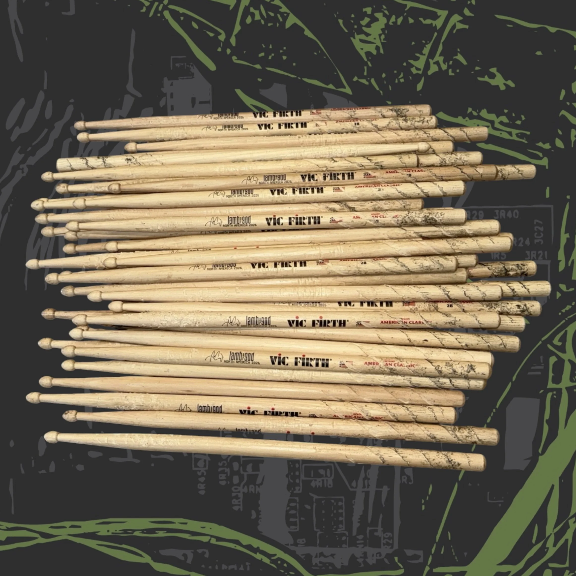 Autographed Stage Used Lamb Of God "Into Oblivion" Drumstick