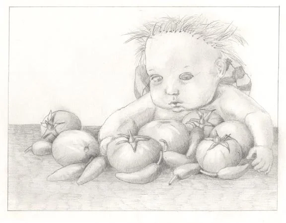 Salsa Doll (Study) / Graphite on Paper