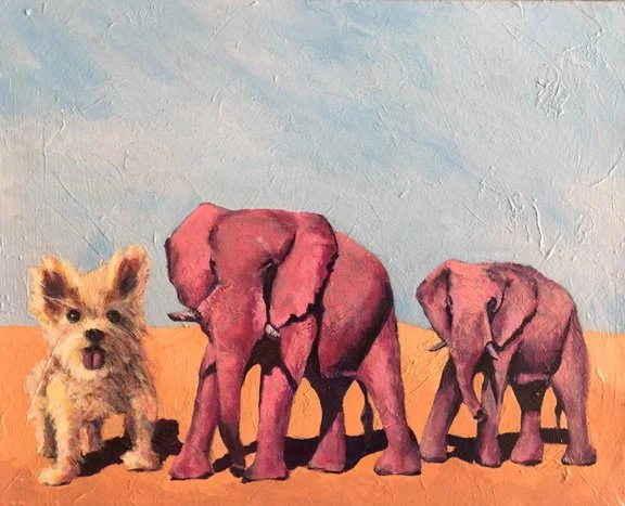 Leader of the Pach / Acrylic on Canvas, 16"x20"