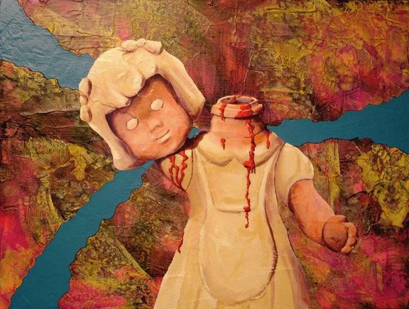 King Henry Was Here / Acrylic on Canvas on Panel, 24"x20"