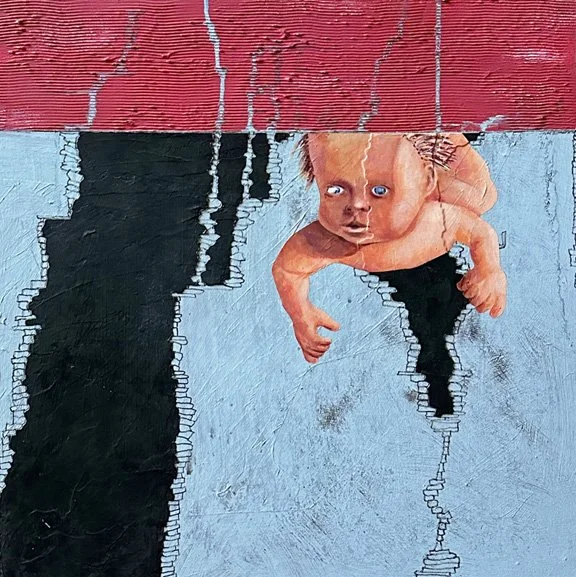 The Ether of My Mind / Acrylic on Panel, 24"x24"