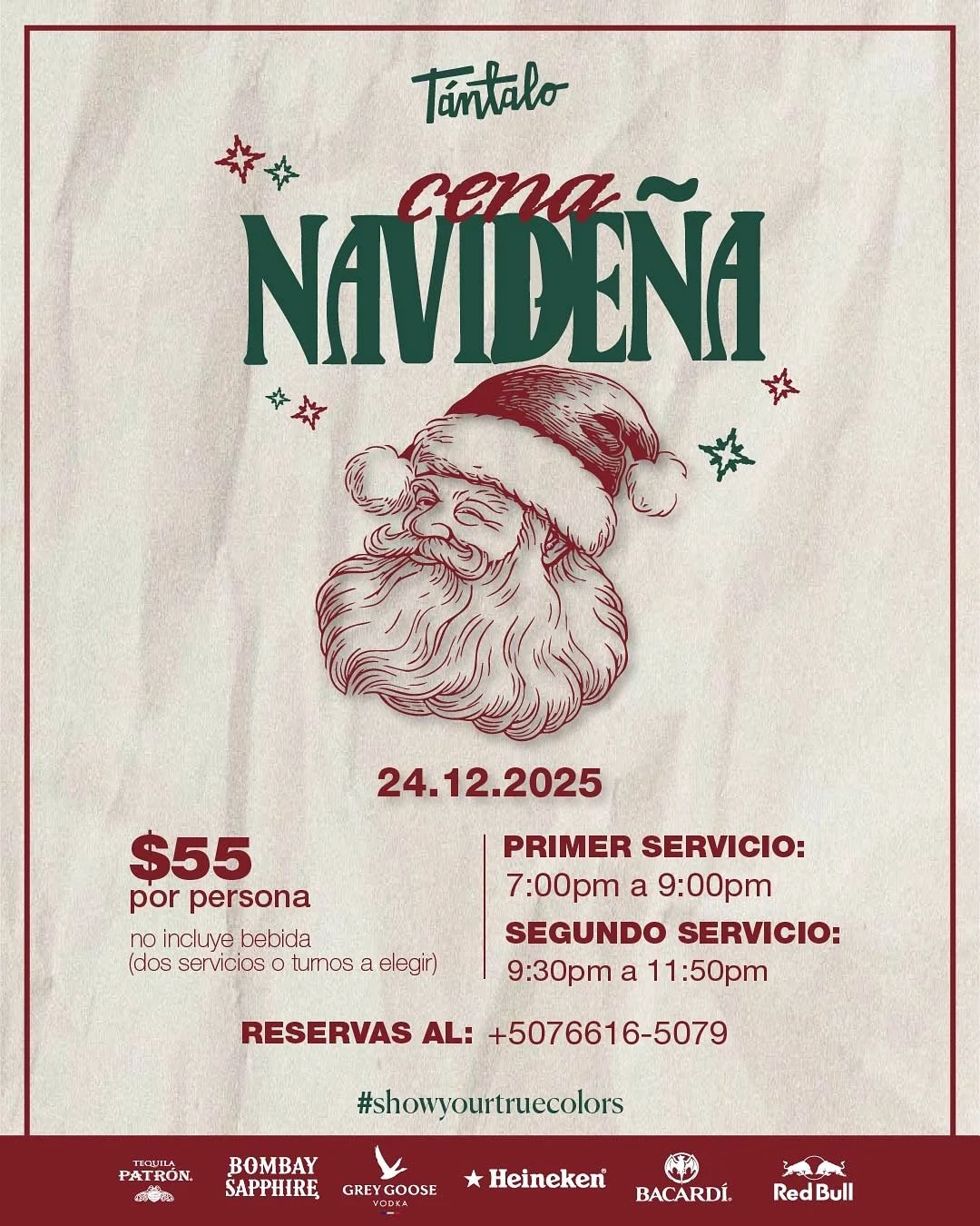 🎄✨ IT&rsquo;S TIMEEE!

La Navidad se celebra mejor cuando la compartimos&hellip; y este 24/12 te esperamos en T&aacute;ntalo para disfrutar una cena navide&ntilde;a llena de sabor y ambiente incre&iacute;ble.

Haz de esta noche una experiencia espec