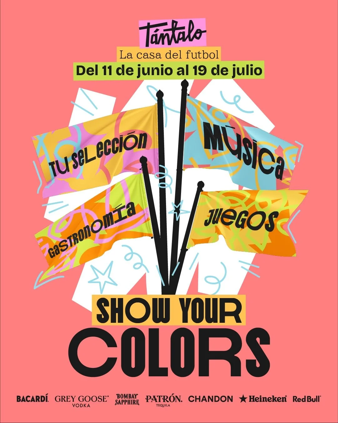 ⚽️🌎 T&Aacute;NTALO: LA CASA DEL F&Uacute;TBOL

Del 11 de junio al 19 de julio, vivimos cada partido como si estuvi&eacute;ramos en el estadio.

🔥 Partido inaugural
📅 11 de junio
🕐 1:00 p.m.

✨ Show your colors
👕 Ven con la camiseta de tu selecci