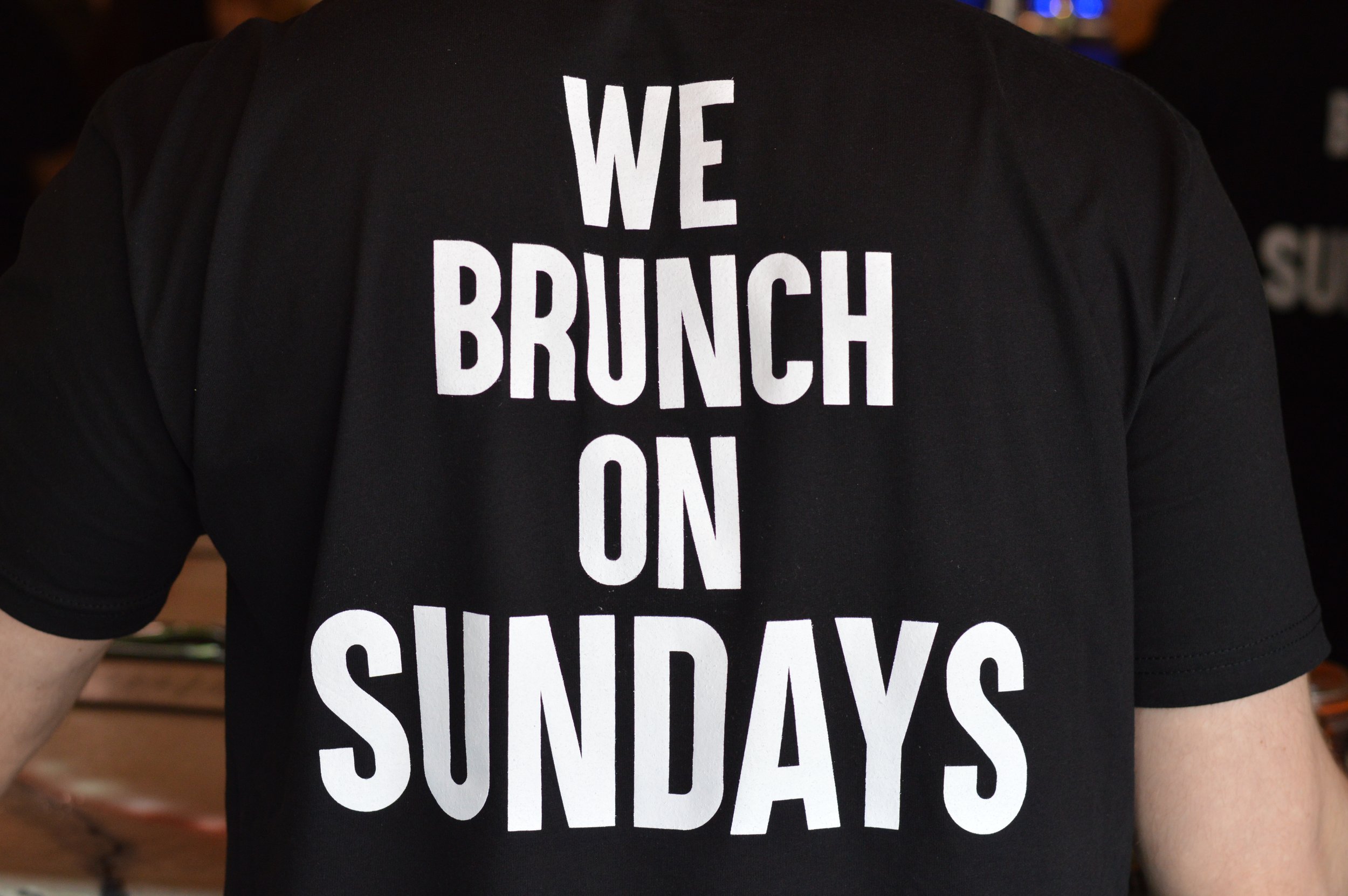 Sunday's we brunch. 