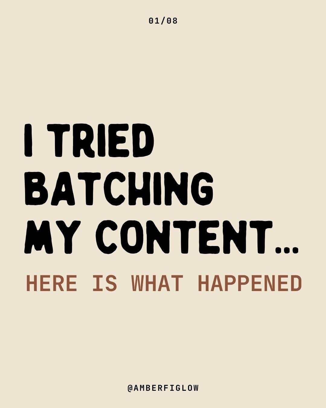 Batching is the shit, end of story. 👏⁠
⁠
What do you struggle with when it comes to batching?⁠
.⁠
.⁠
.⁠
#contentsystem #contentcreator #contentorganization #socialmediacontentplanning #contentplanningtips #contentplanningforbusiness #contentplan #co