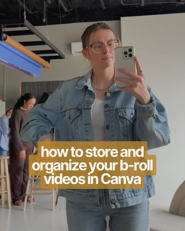 Listen, it's not a PERFECT system... but here is how I organize my b-roll inside of @canva 🎥