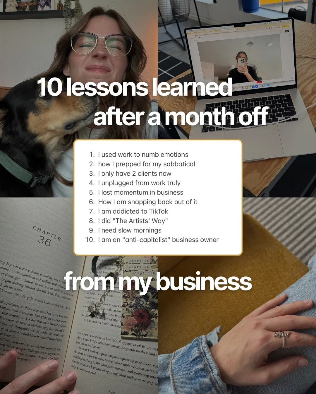 I took all of January off my business. No clients, no content, no marketing.

And what came out of it was not a 2026 vision board&hellip; it was a reality check.

31 days of being completely detached from work taught me more about myself, my business