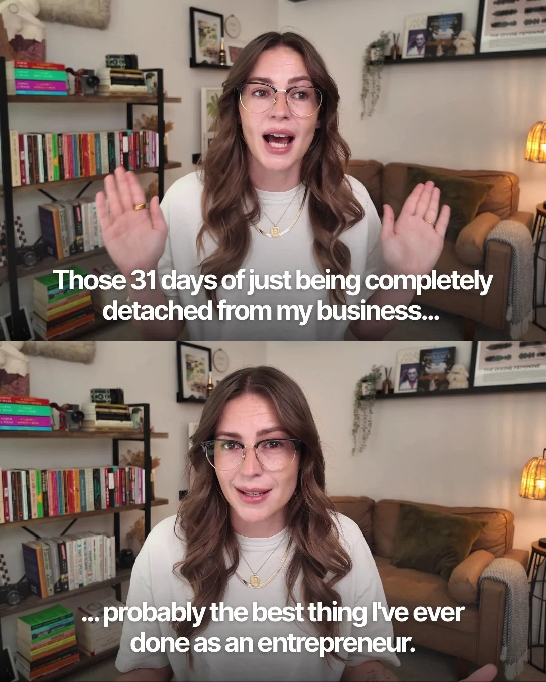 Want to watch the full video about my sabbatical? 👀 comment &ldquo;VIDEO152&rdquo;

Answering some of your burning questions:

@megangersch (slide 2) - my biggest a-ha moment
@lisaseamswell (slide 3) - getting back into content creation
@libaubuchon