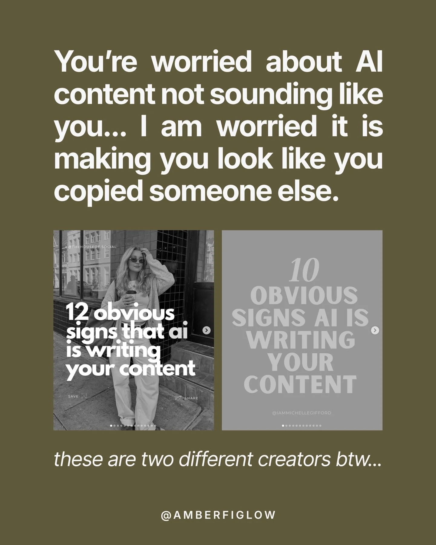 This truly isn&rsquo;t a callout post for these creators, but this was WILD to see on my feed back to back.&nbsp;

Neither of them TECHNICALLY copied each other word for word, and I genuinely don&rsquo;t know who posted first or what happened behind 