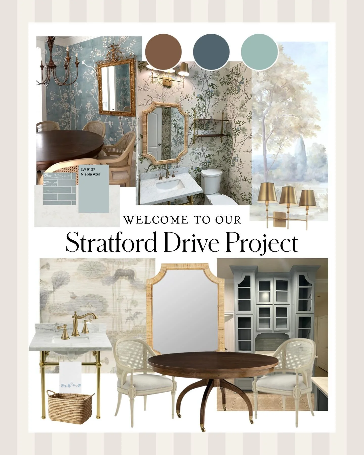 We are so excited to introduce to you our Stratford Drive project in all its glory! ✨

Darby worked with these clients to ensure that their Traditional style home dreams came to life. This project is filled with polished details, elevated functionali