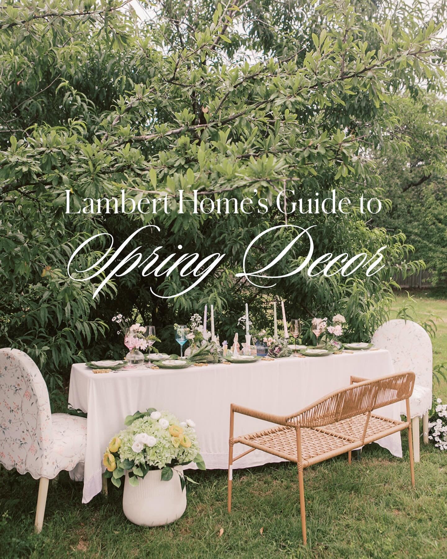 Happy spring, friends! There is truly so much to celebrate. 🌷

It&rsquo;s been such a JOY seeing y&rsquo;all stop by the new Lambert Home. Spring brings new life, new inspiration, new hope, and we have felt that as we opened our doors last month! 

