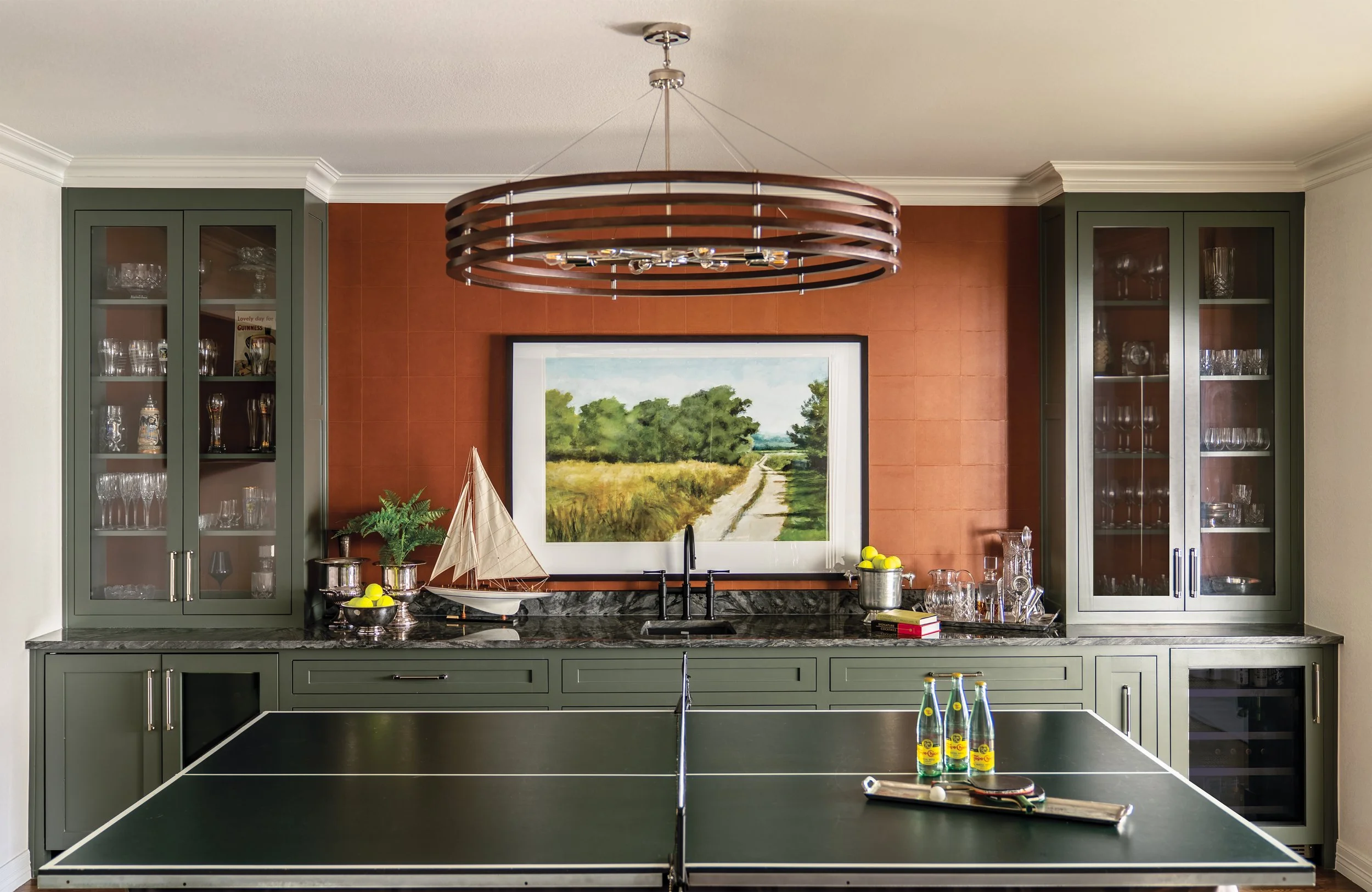 Masculine Adult Game Room Design