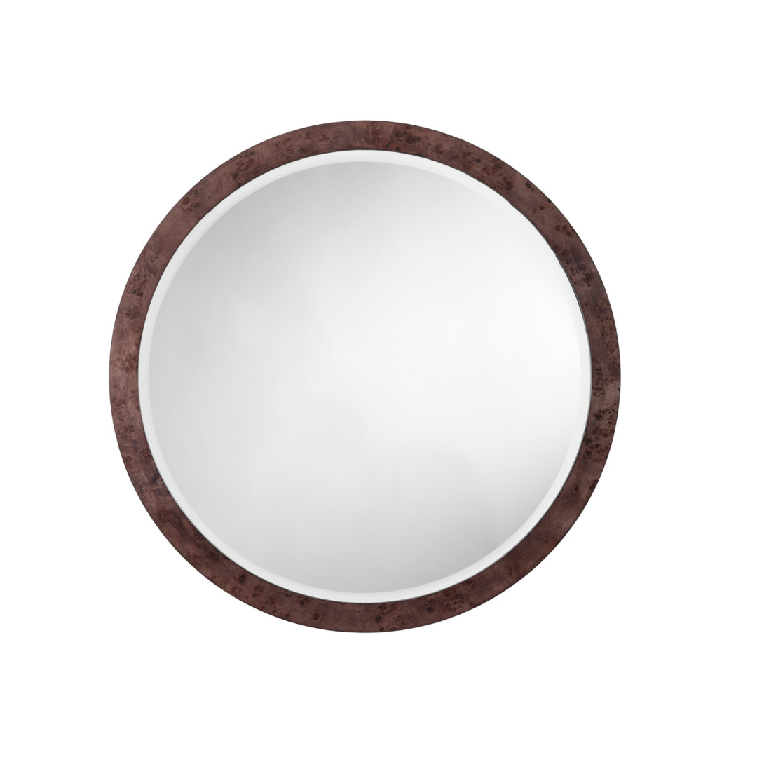 Chandler Round Mirror Charcoal